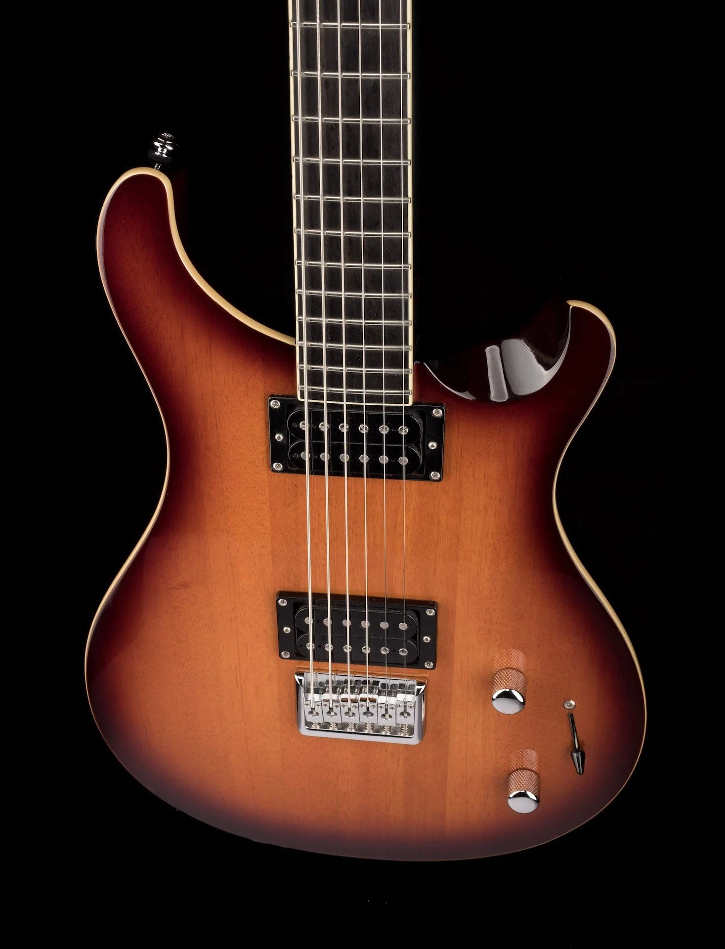 Used PRS SE Mike Mushok Baritone Brown Burst with Gig Bag - Image 4