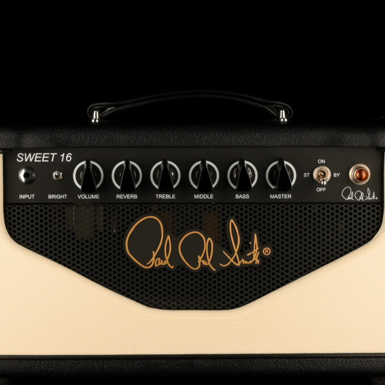 Used PRS Sweet 16 16-Watt Black Guitar Amp Head & Matching PRS 112 Tux Black Guitar Amp Cabinet - Image 5