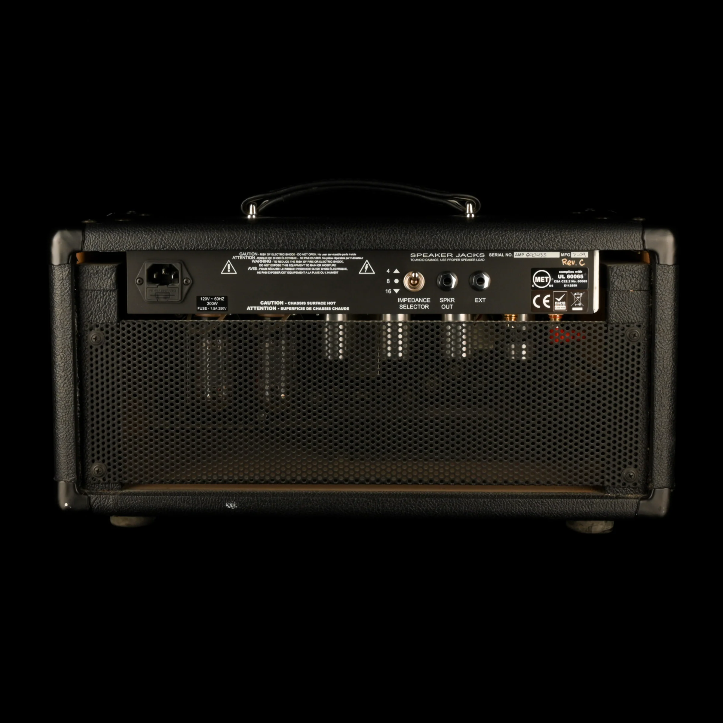 Used PRS Sweet 16 16-Watt Black Guitar Amp Head & Matching PRS 112 Tux Black Guitar Amp Cabinet - Image 8