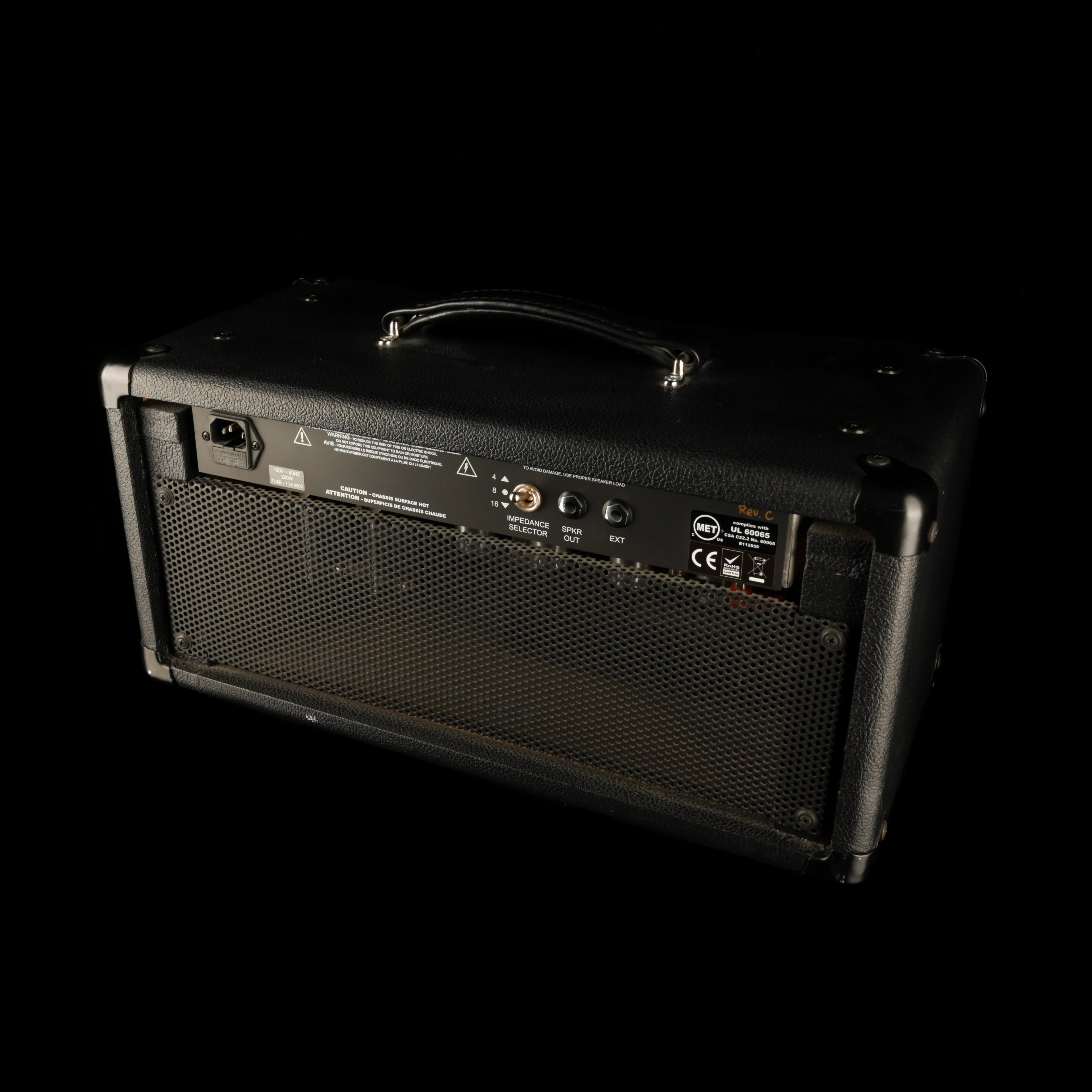 Used PRS Sweet 16 16-Watt Black Guitar Amp Head & Matching PRS 112 Tux Black Guitar Amp Cabinet - Image 9