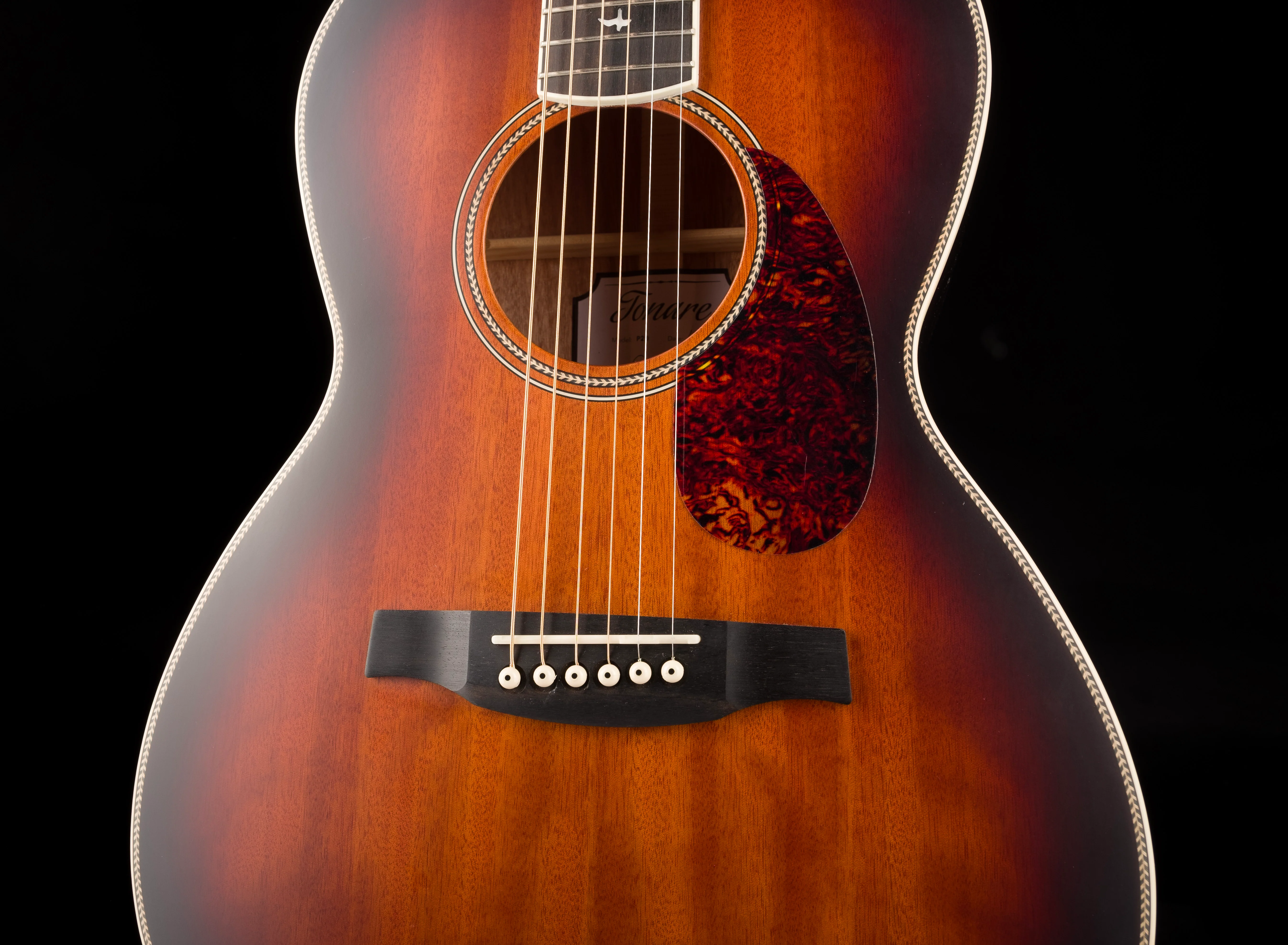 Used PRS SE Tonare P20 Parlor Acoustic Guitar Sunburst with Gig Bag - Image 6
