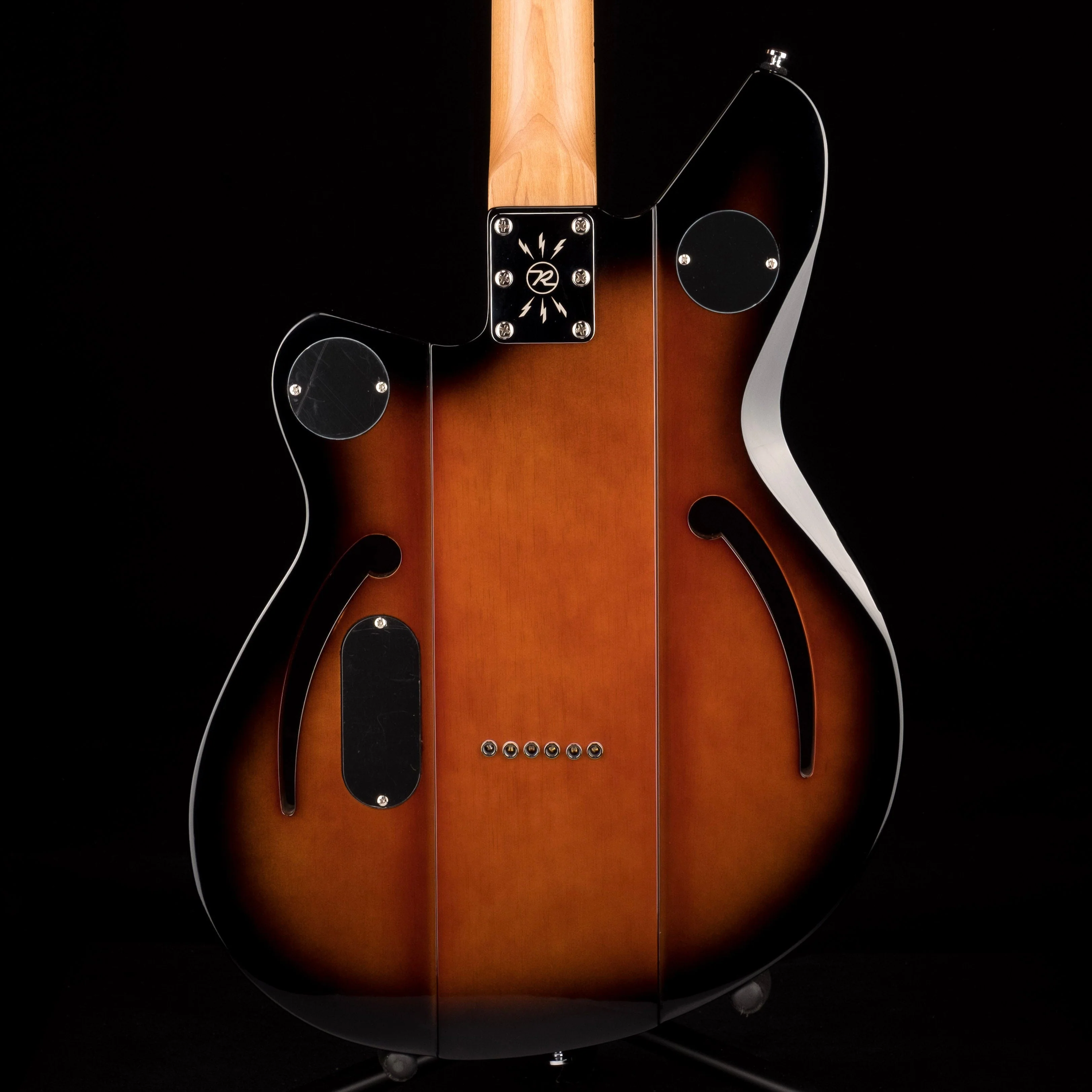 Used Reverend Airsonic RA Roasted Maple Neck Electric Guitar Coffee Burst - Image 10