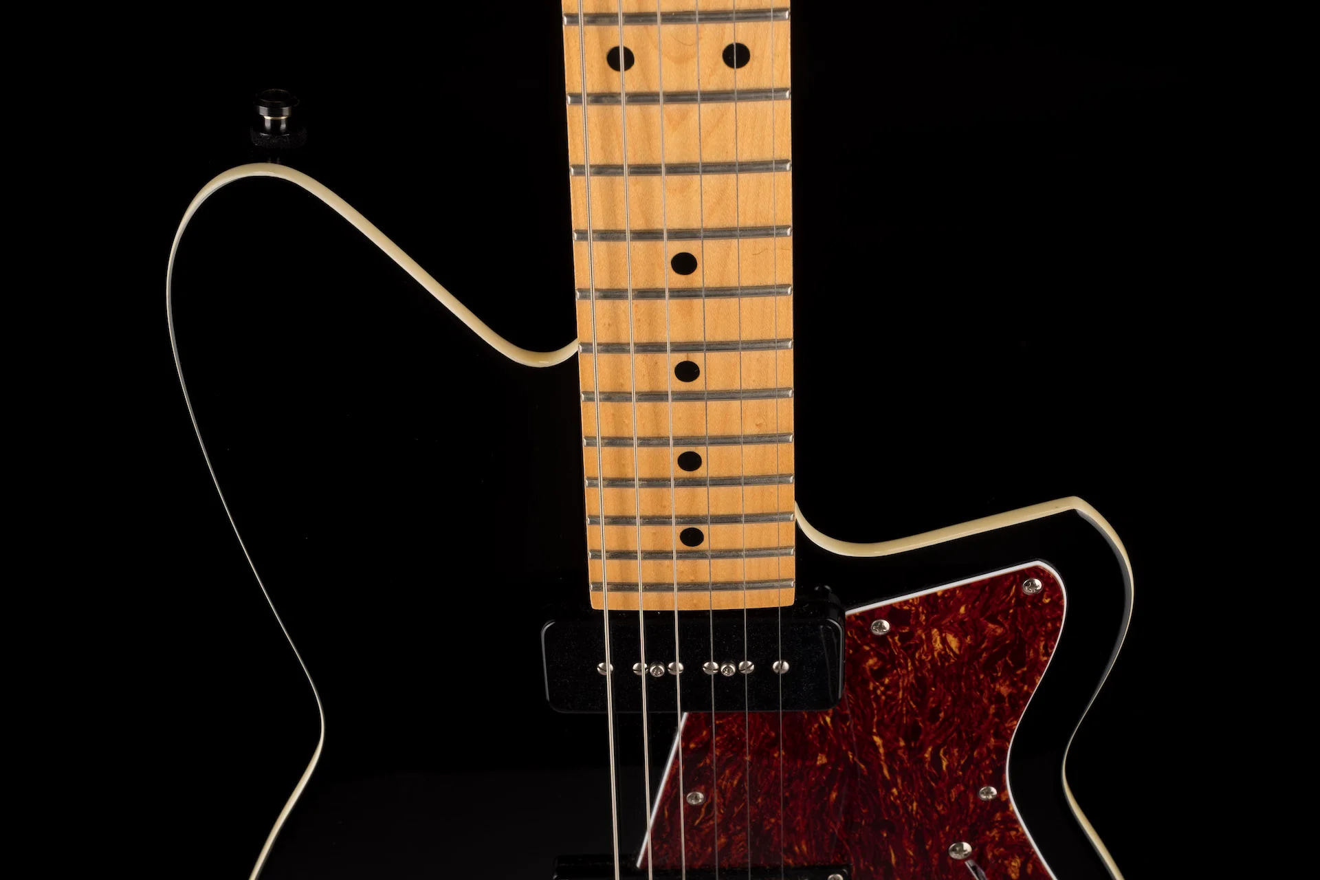 Used Reverend Double Agent Black with Case - Image 3