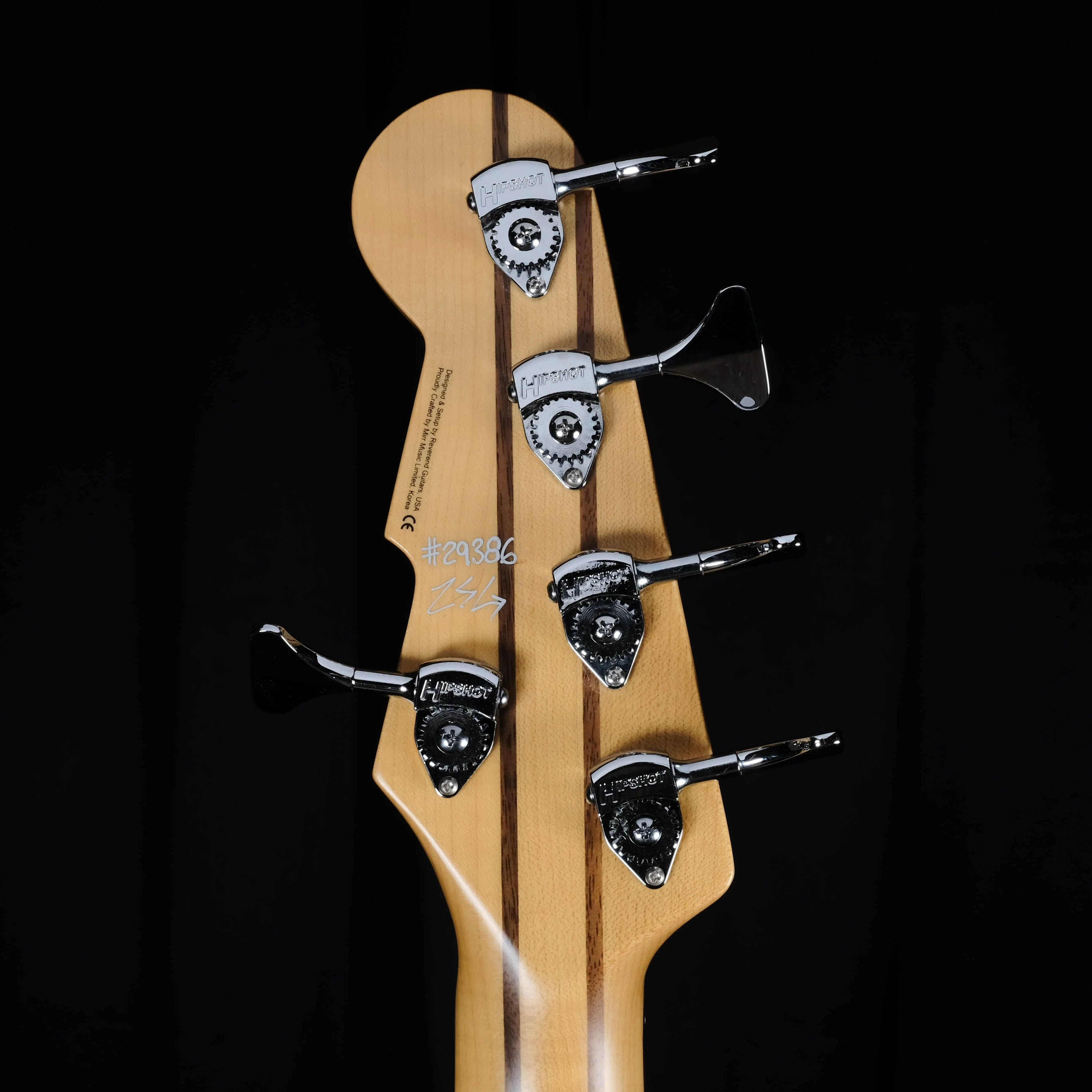 Used Reverend Mercalli 5FM Coffeeburst Flame Maple Bass Guitar With Case - Image 11