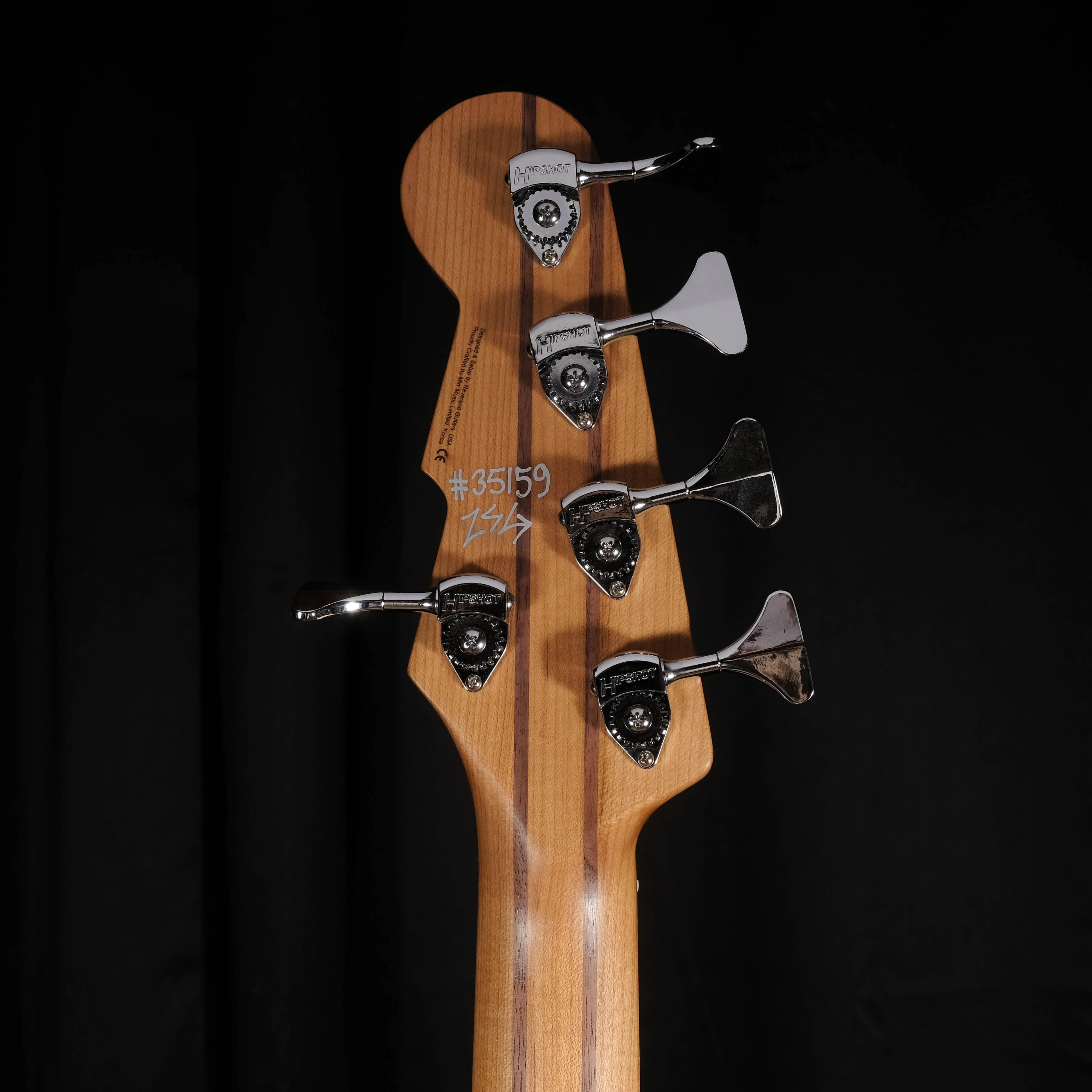 Used Reverend Mercalli 5FM 5 String Electric Bass Guitar Turquoise Flame Maple - Image 10
