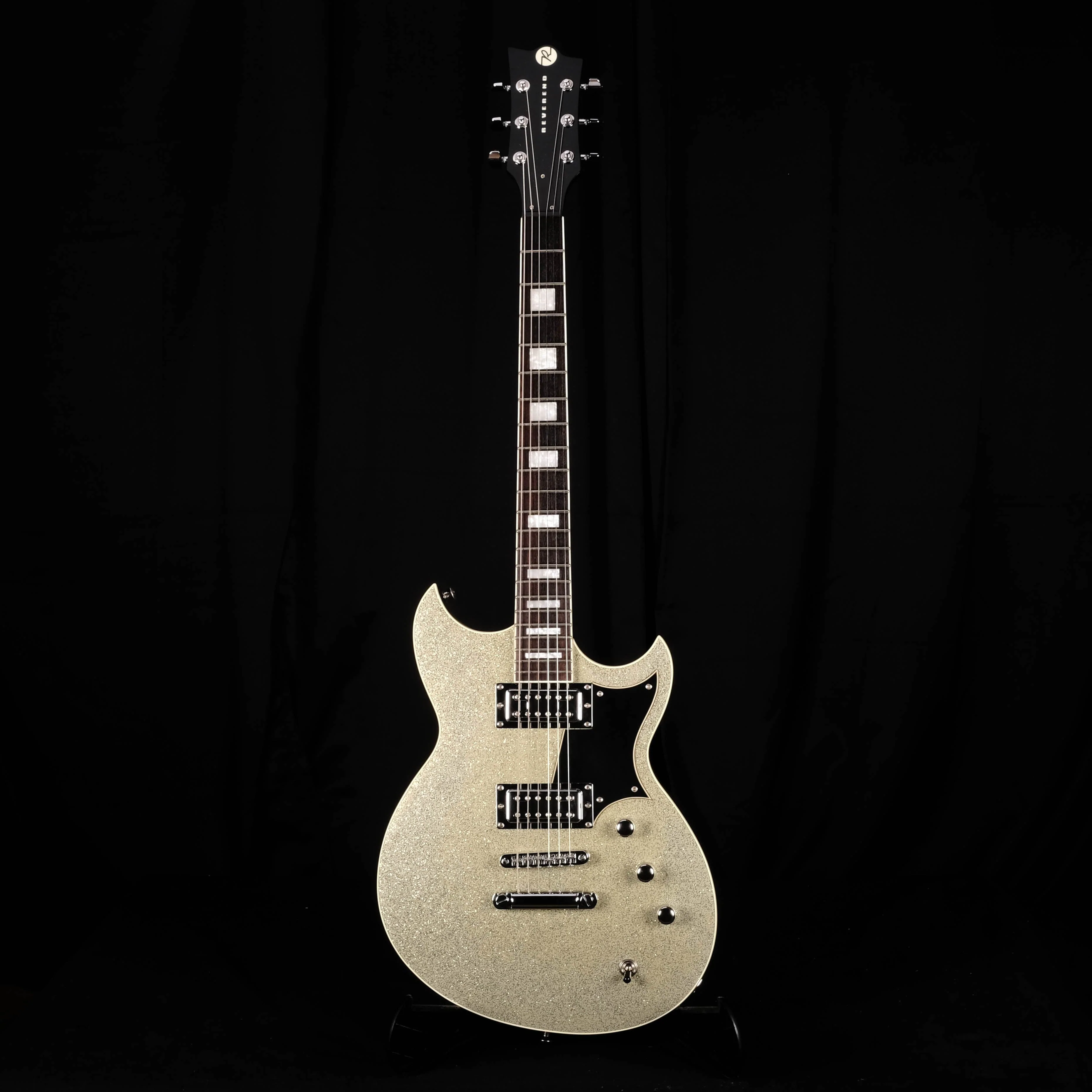 Used Reverend Sensei RT Silver Metallic Electric Guitar With HSC - Image 2