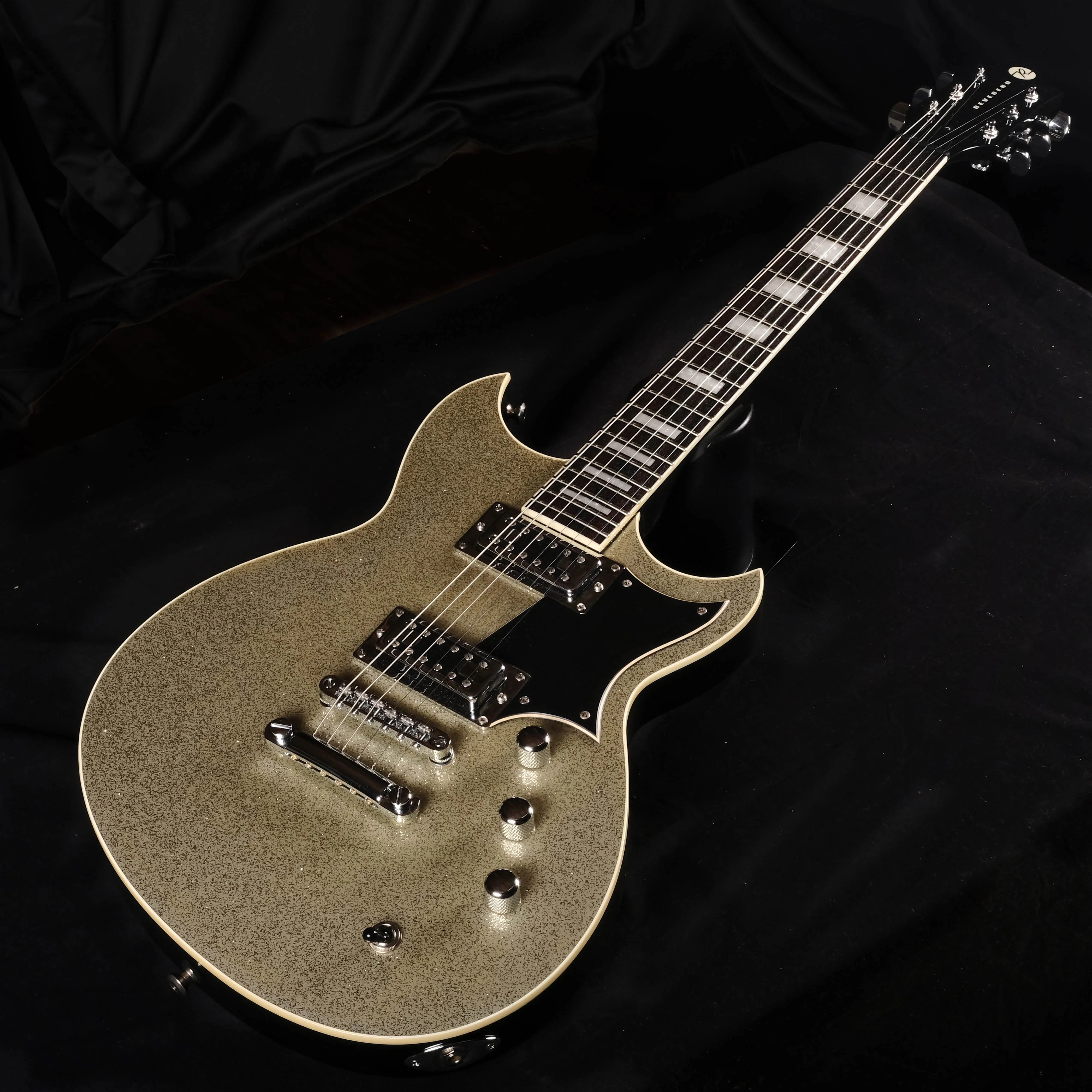 Used Reverend Sensei RT Silver Metallic Electric Guitar With HSC - Image 3