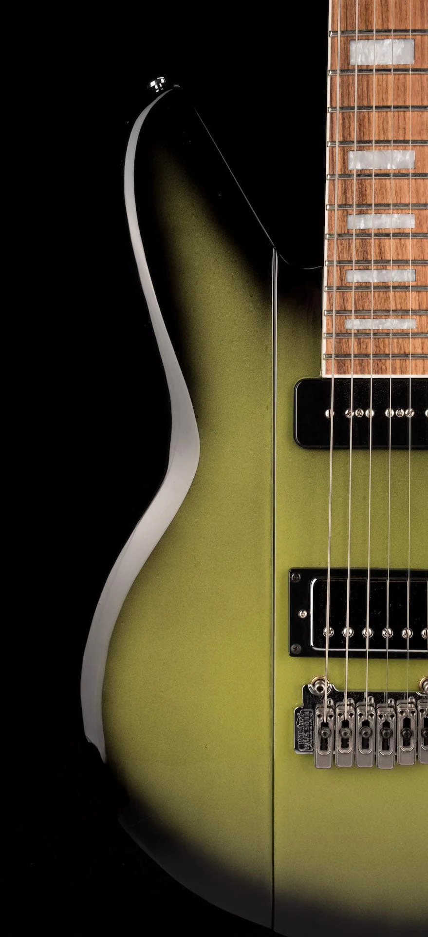 Used Reverend Warhawk DAW Roasted Maple Neck Electric Guitar Avocado Burst - Image 10