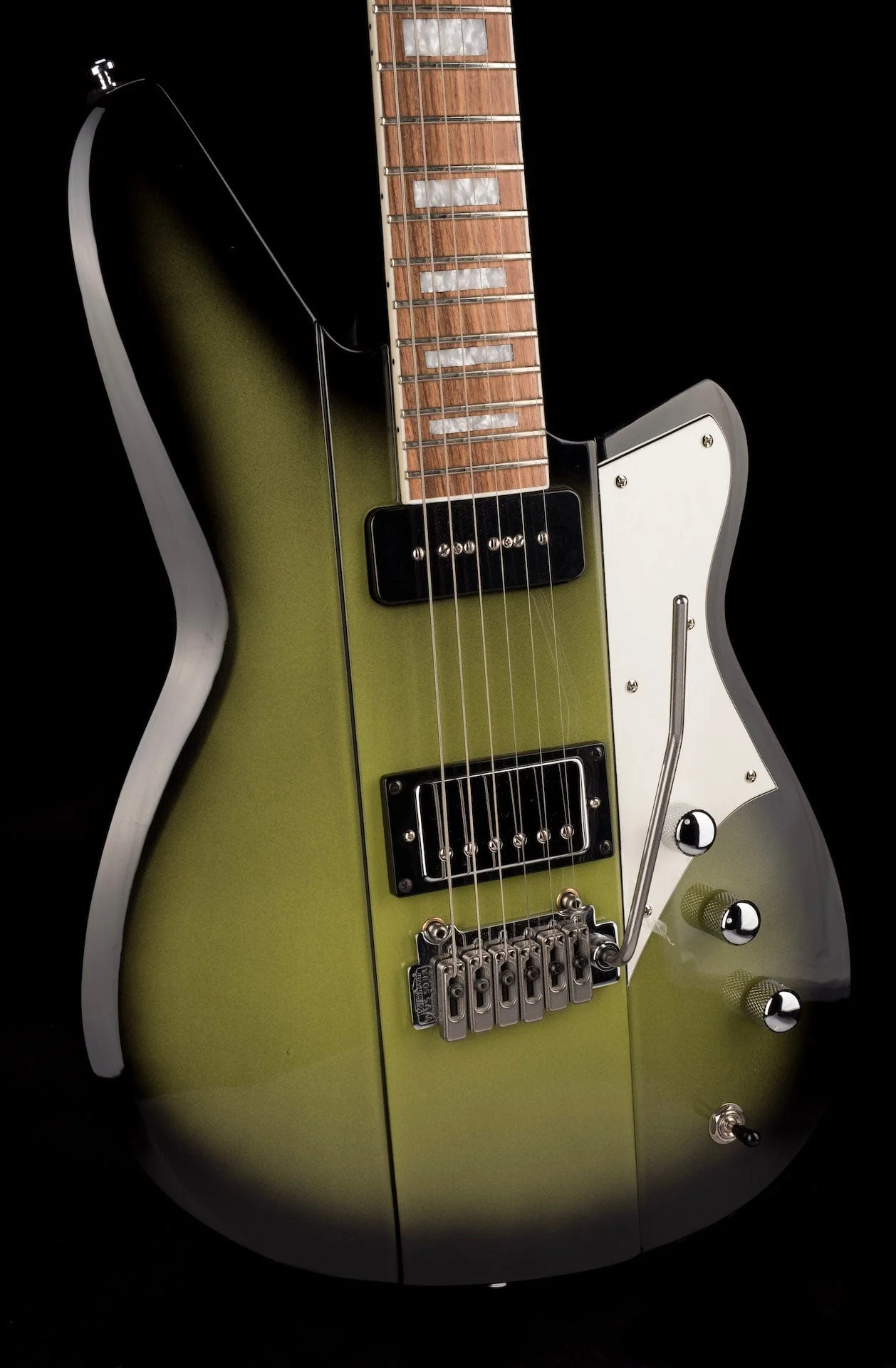 Used Reverend Warhawk DAW Roasted Maple Neck Electric Guitar Avocado Burst - Image 11