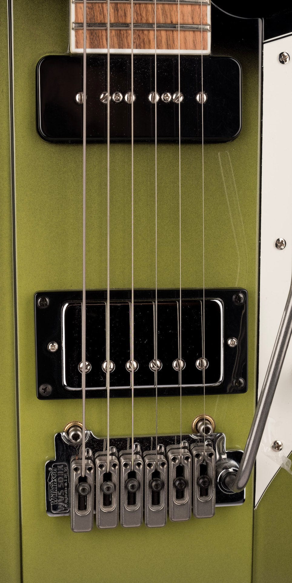 Used Reverend Warhawk DAW Roasted Maple Neck Electric Guitar Avocado Burst - Image 7