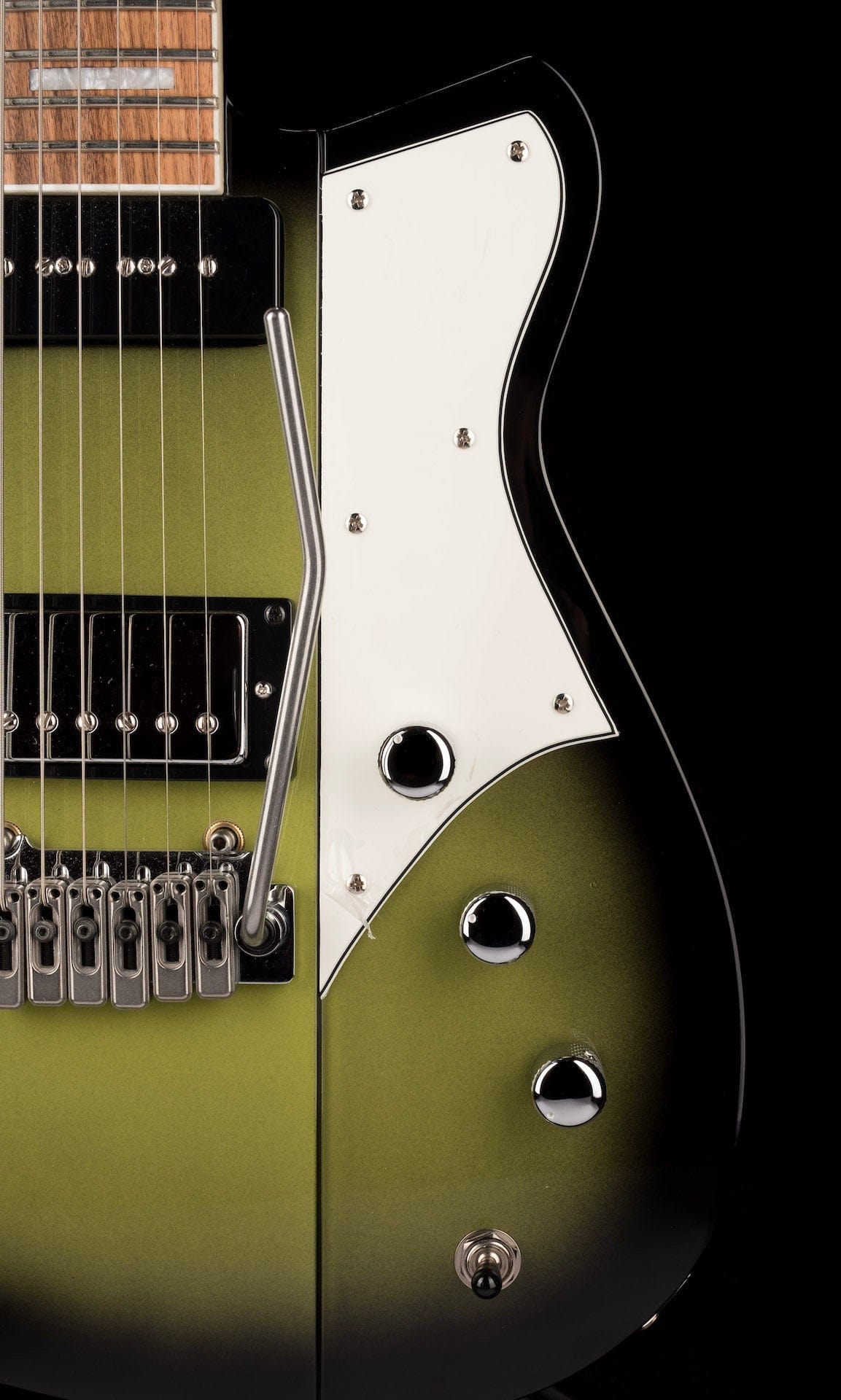 Used Reverend Warhawk DAW Roasted Maple Neck Electric Guitar Avocado Burst - Image 9