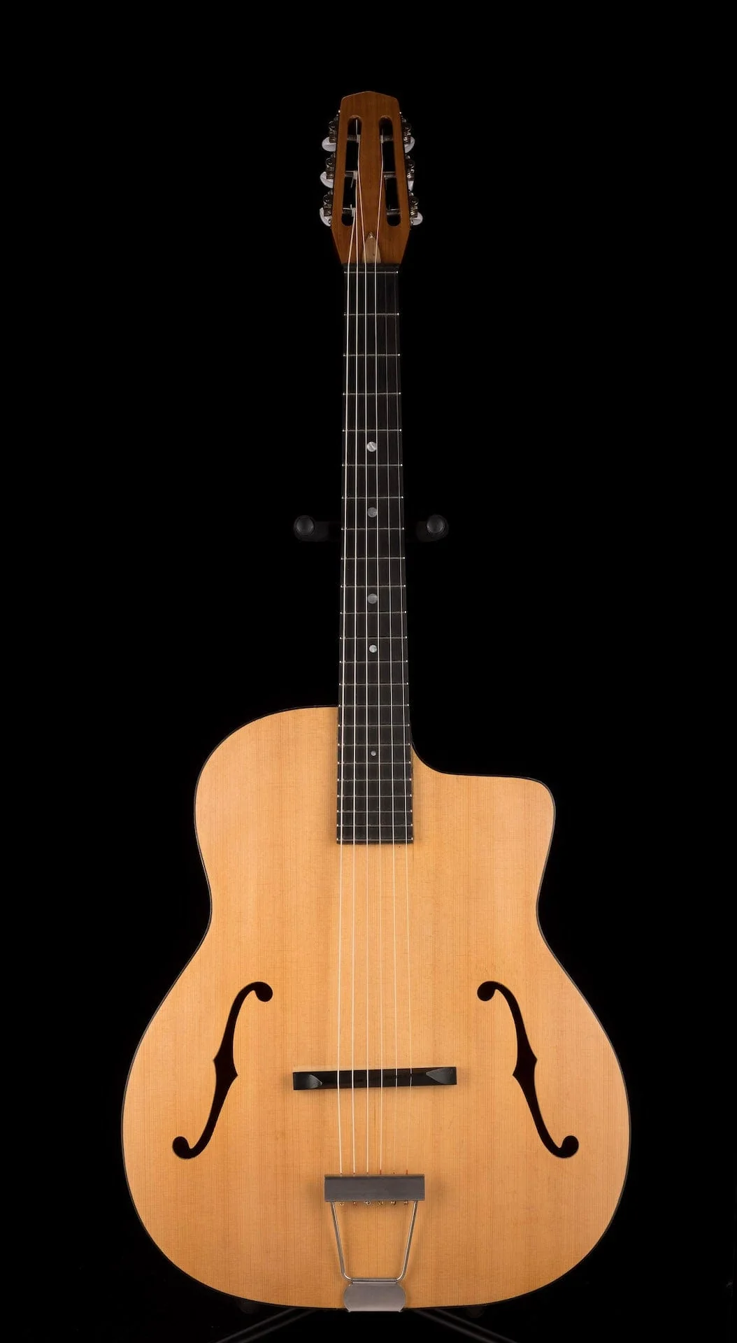 Used Riccardo Mordeglia Manouche FM Model Gypsy Guitar Natural - Image 2