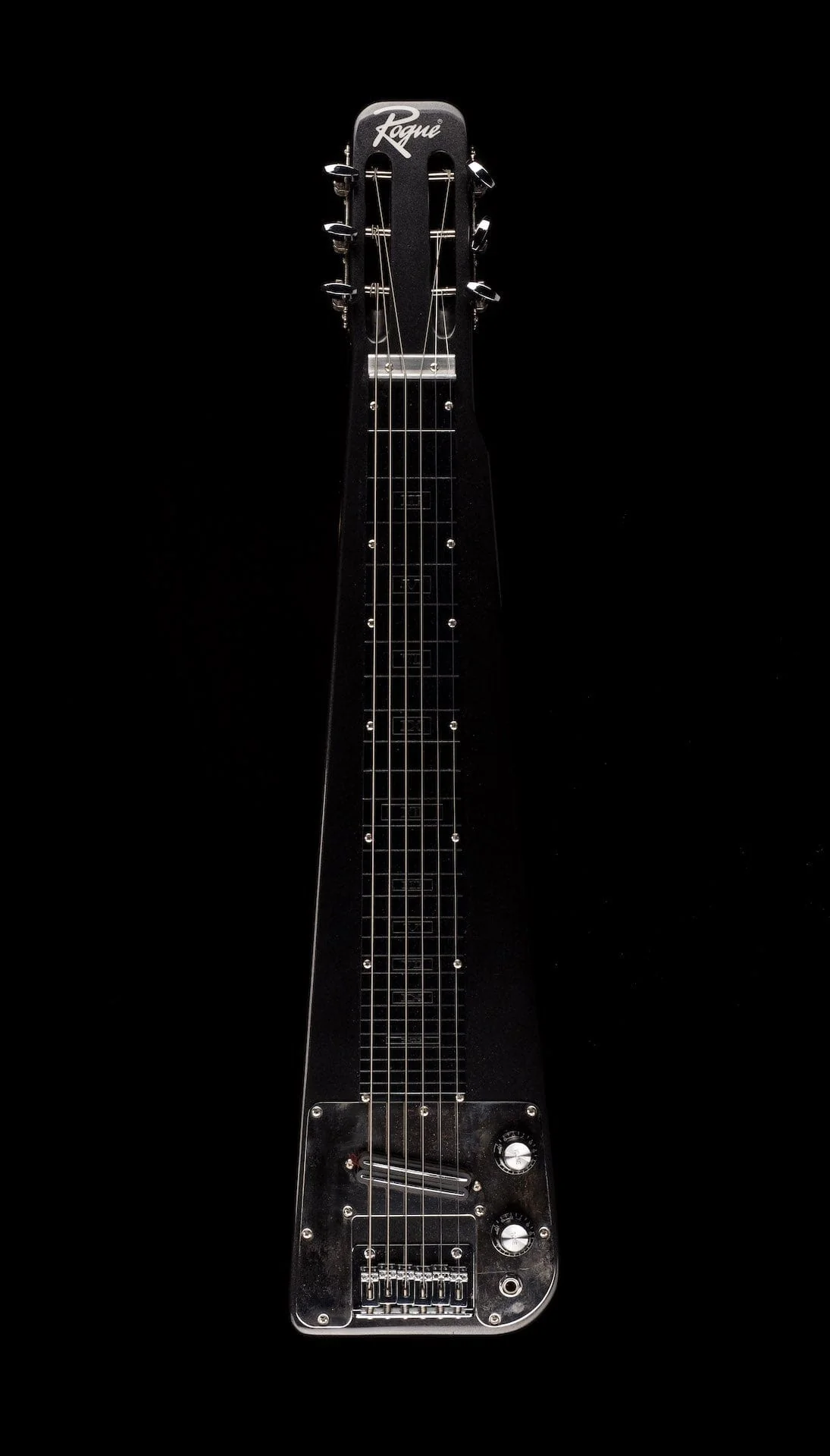 Used Rogue RSL-1 Lap Steel Metallic Black with Legs and Hardshell Case