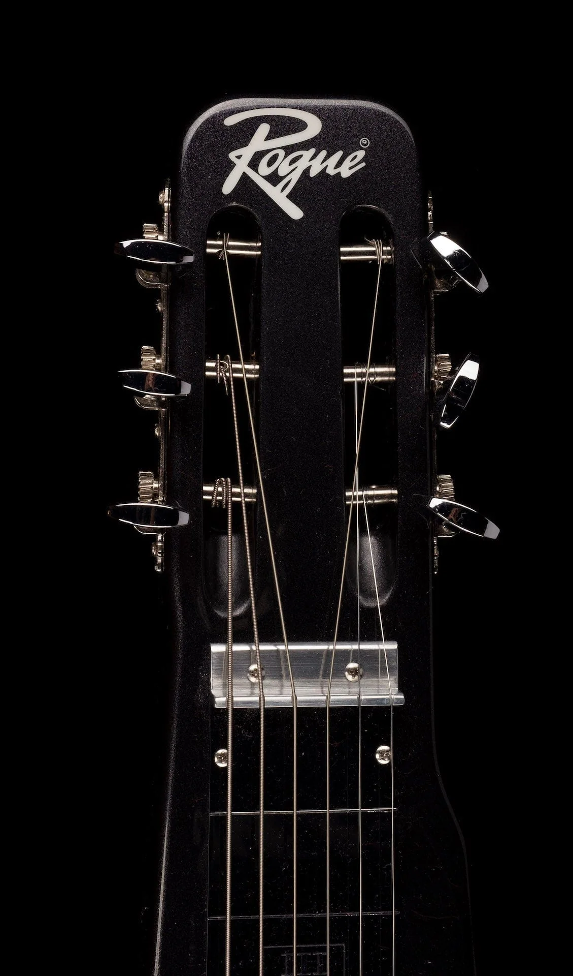 Used Rogue RSL-1 Lap Steel Metallic Black with Legs and Hardshell Case - Image 2