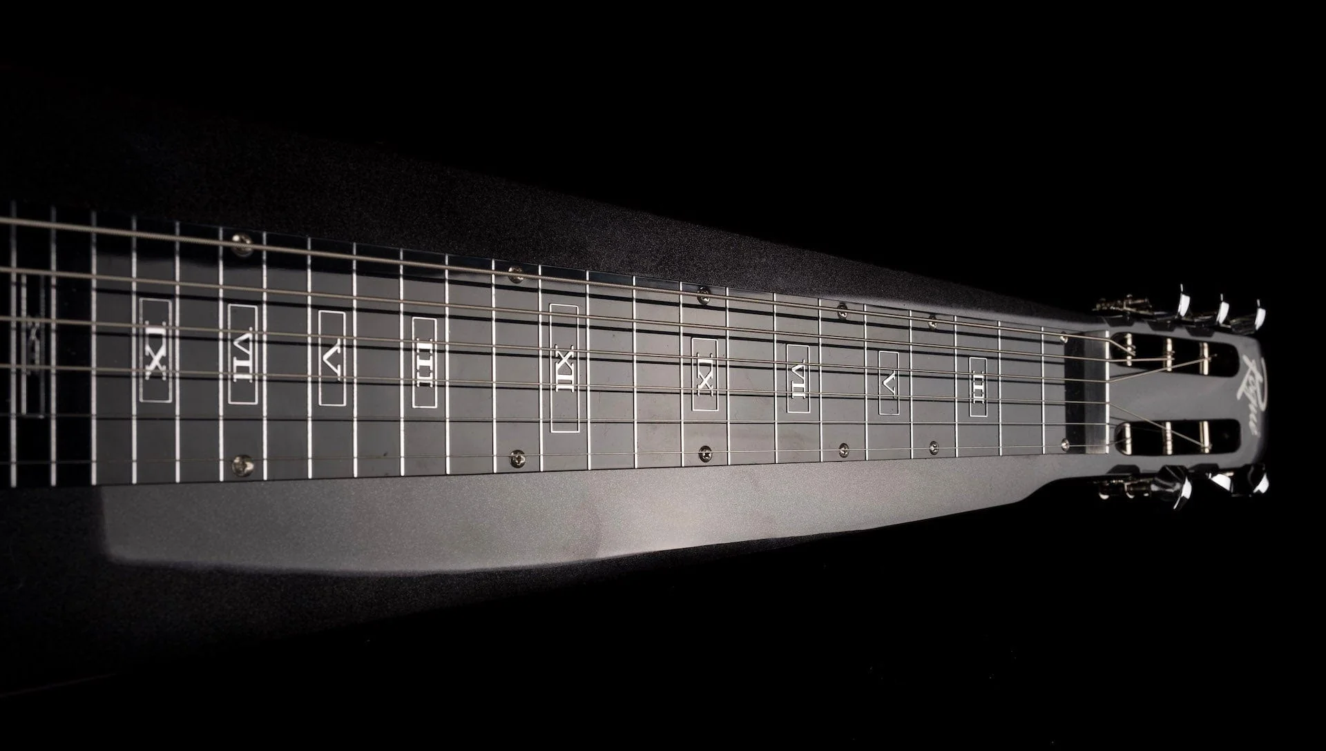 Used Rogue RSL-1 Lap Steel Metallic Black with Legs and Hardshell Case - Image 5