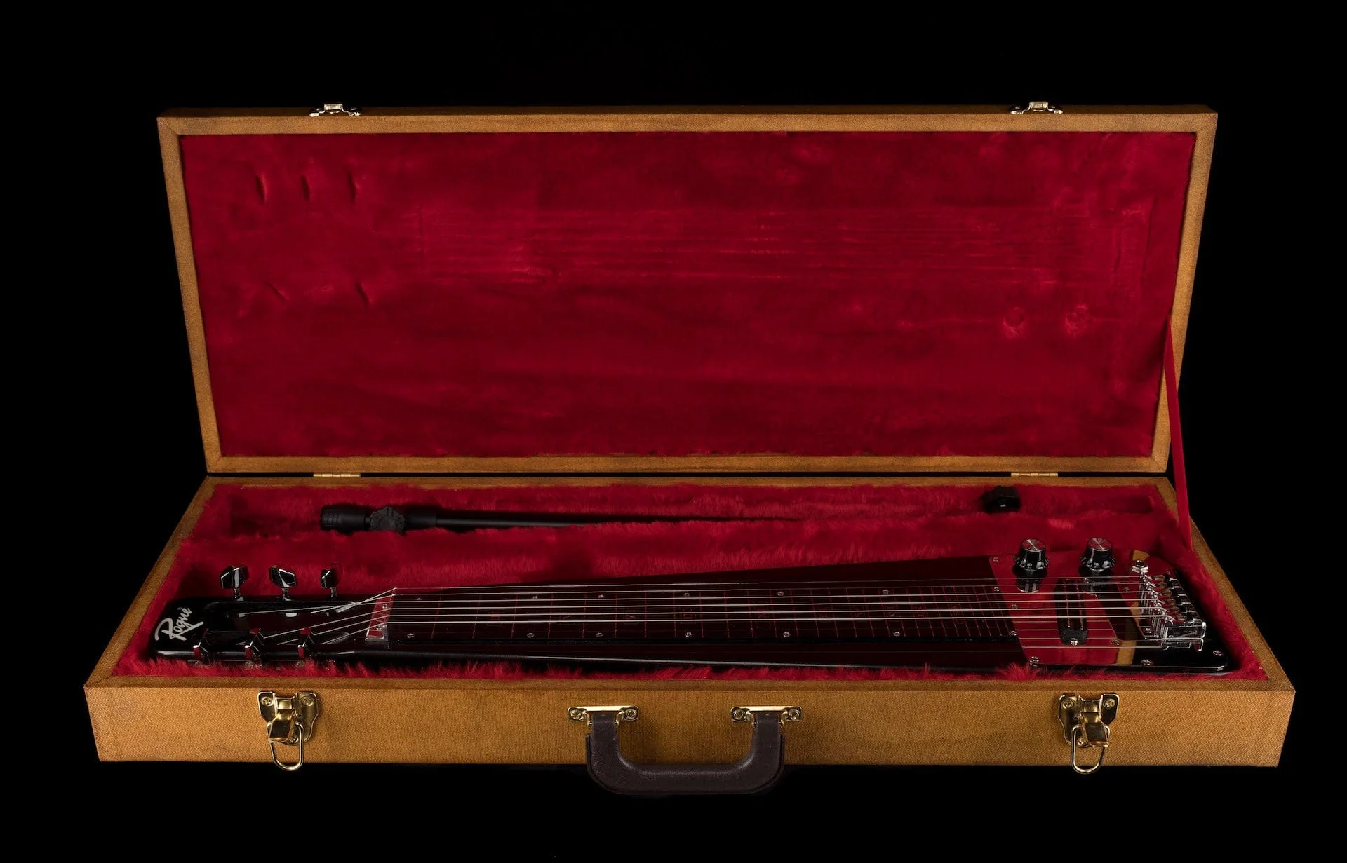 Used Rogue RSL-1 Lap Steel Metallic Black with Legs and Hardshell Case - Image 8