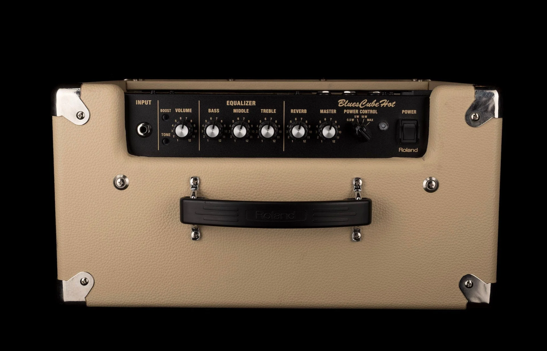 Used Roland Blues Cube Hot 30-Watt Electric Guitar Amplifier Vintage Blonde - Image 11