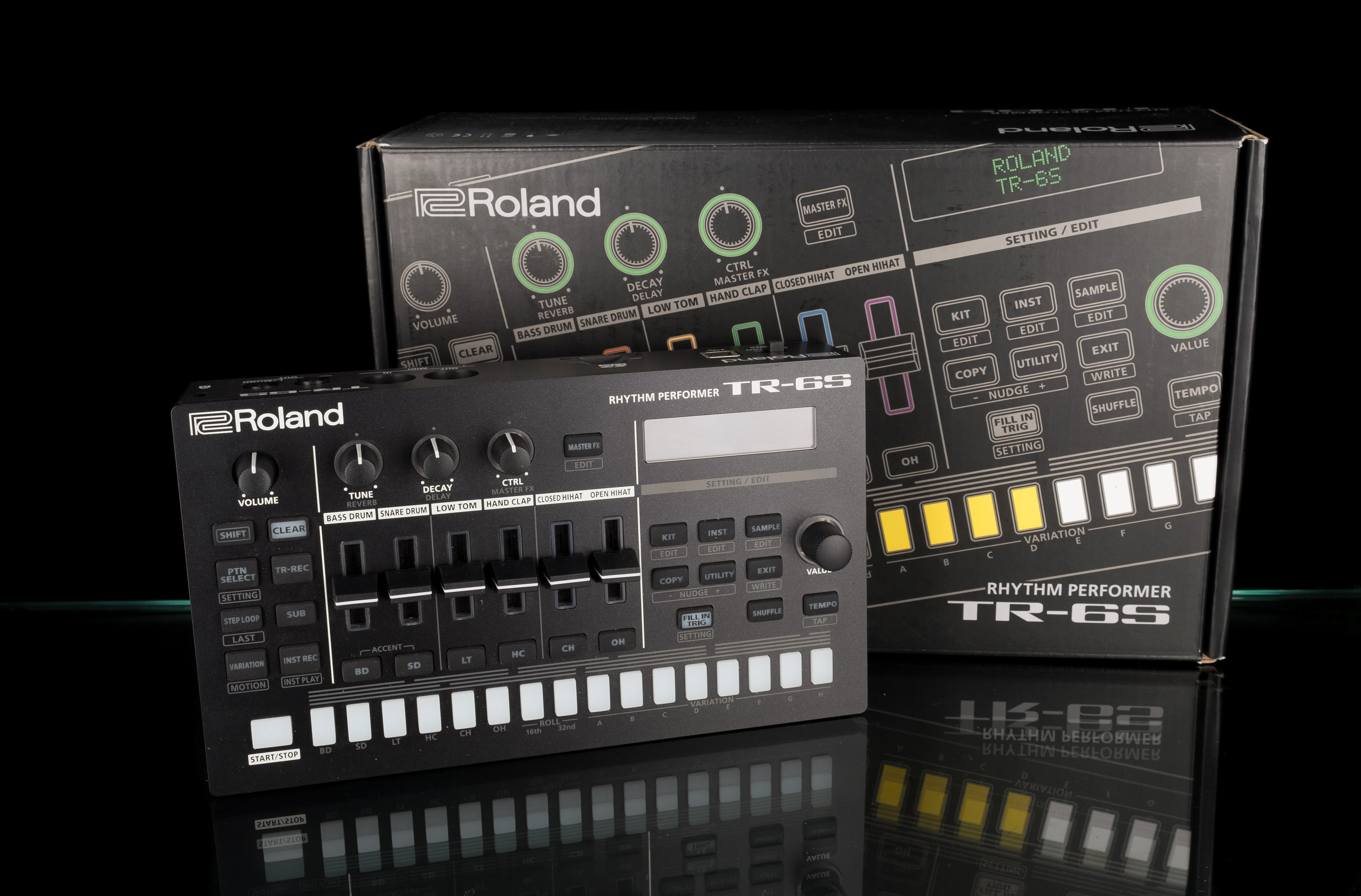 Used Roland TR-6S Rhythm Performer Drum Machine with Box - Image 2