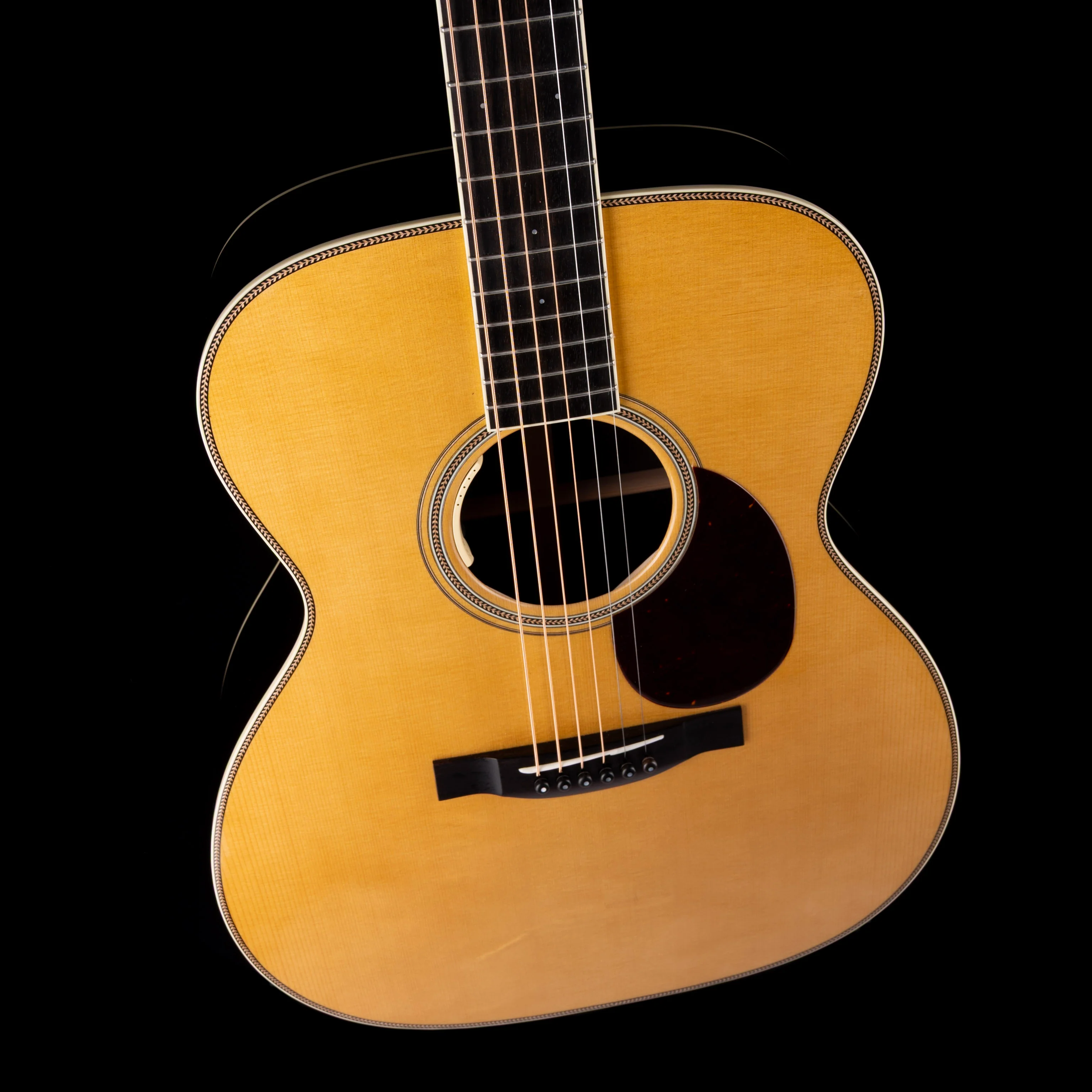 Used Santa Cruz OM Grand Natural Acoustic Electric Guitar with OHSC - Image 3