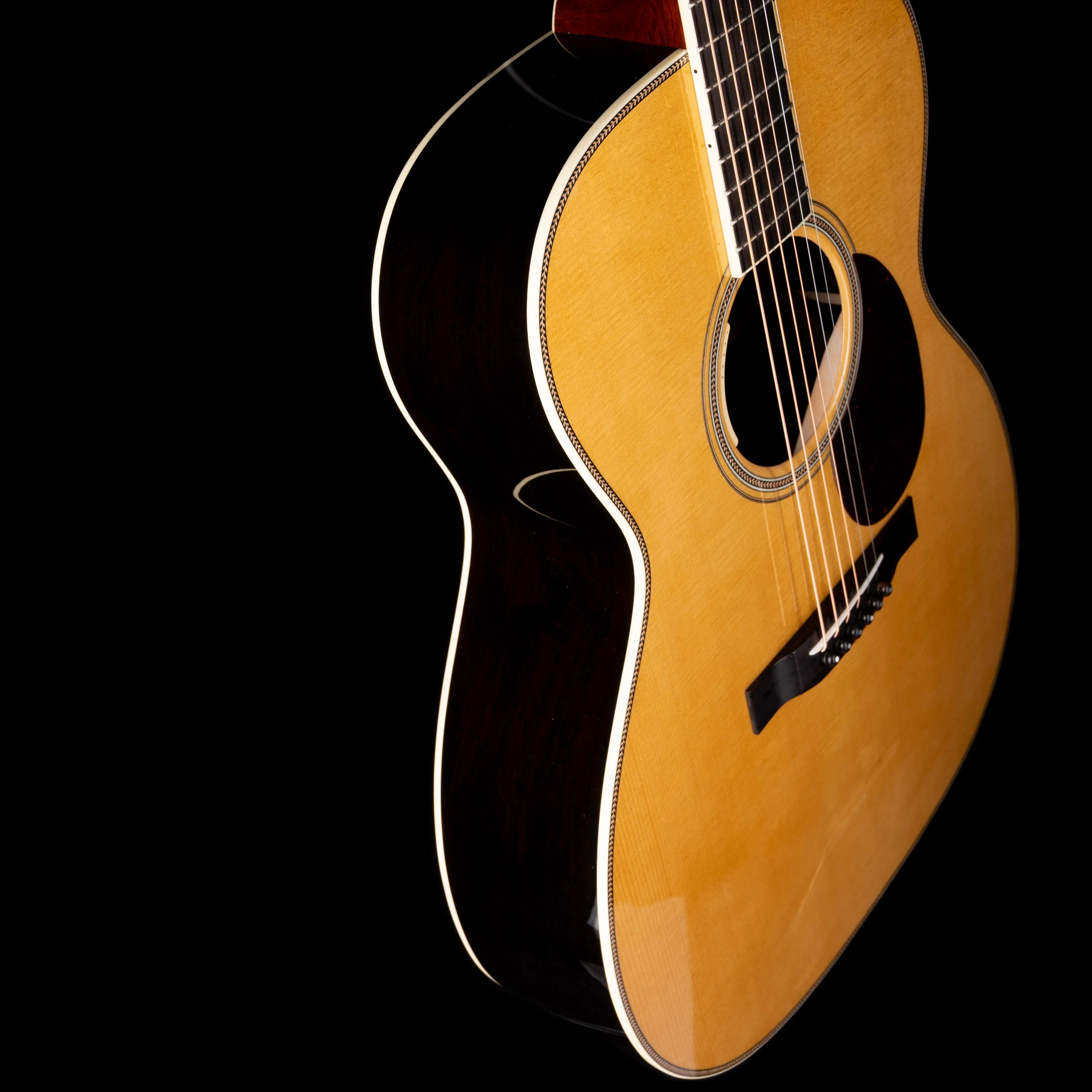 Used Santa Cruz OM Grand Natural Acoustic Electric Guitar with OHSC - Image 6