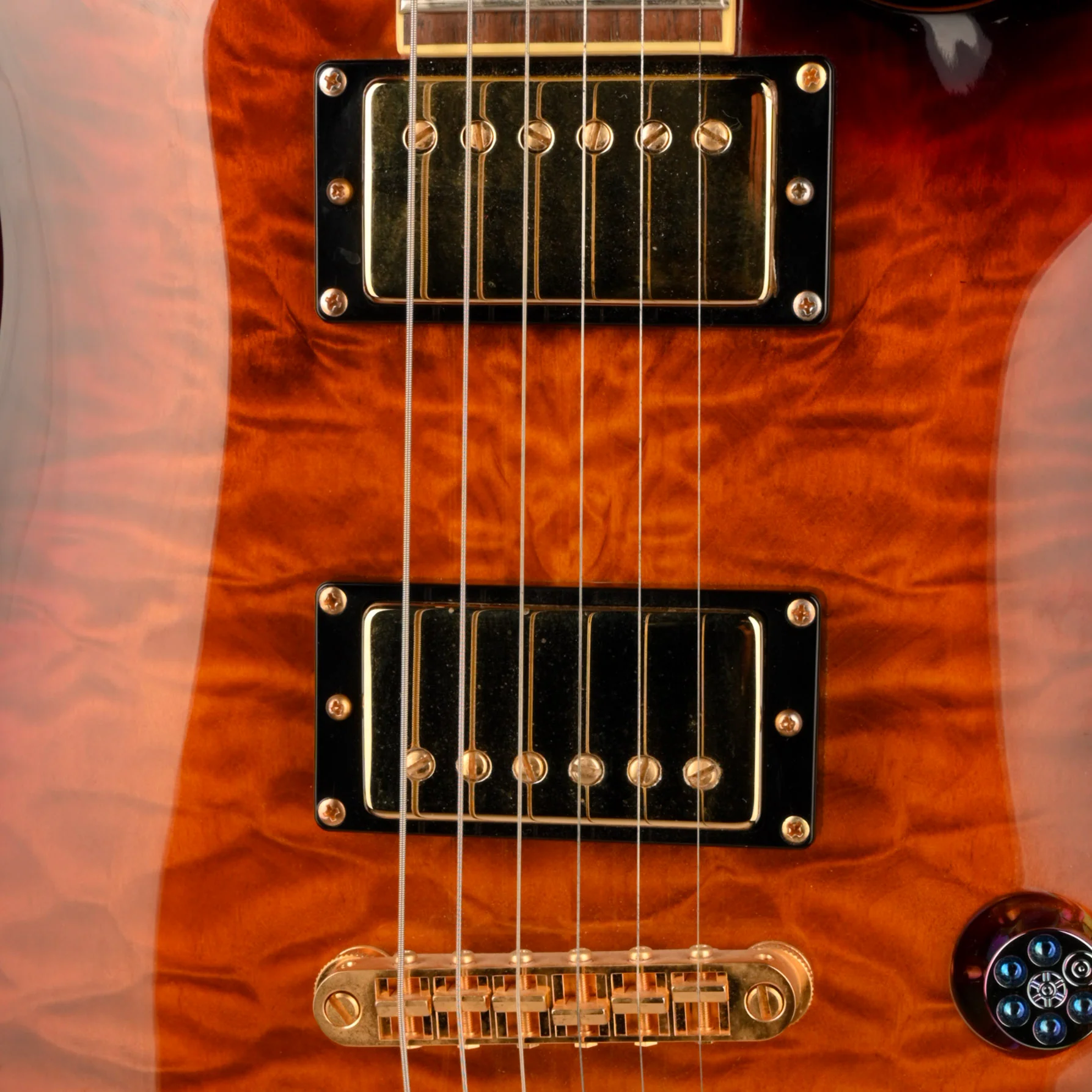 Used Schecter C-1 Classic Antique Amber Electric Guitar With Gig Bag - Image 5