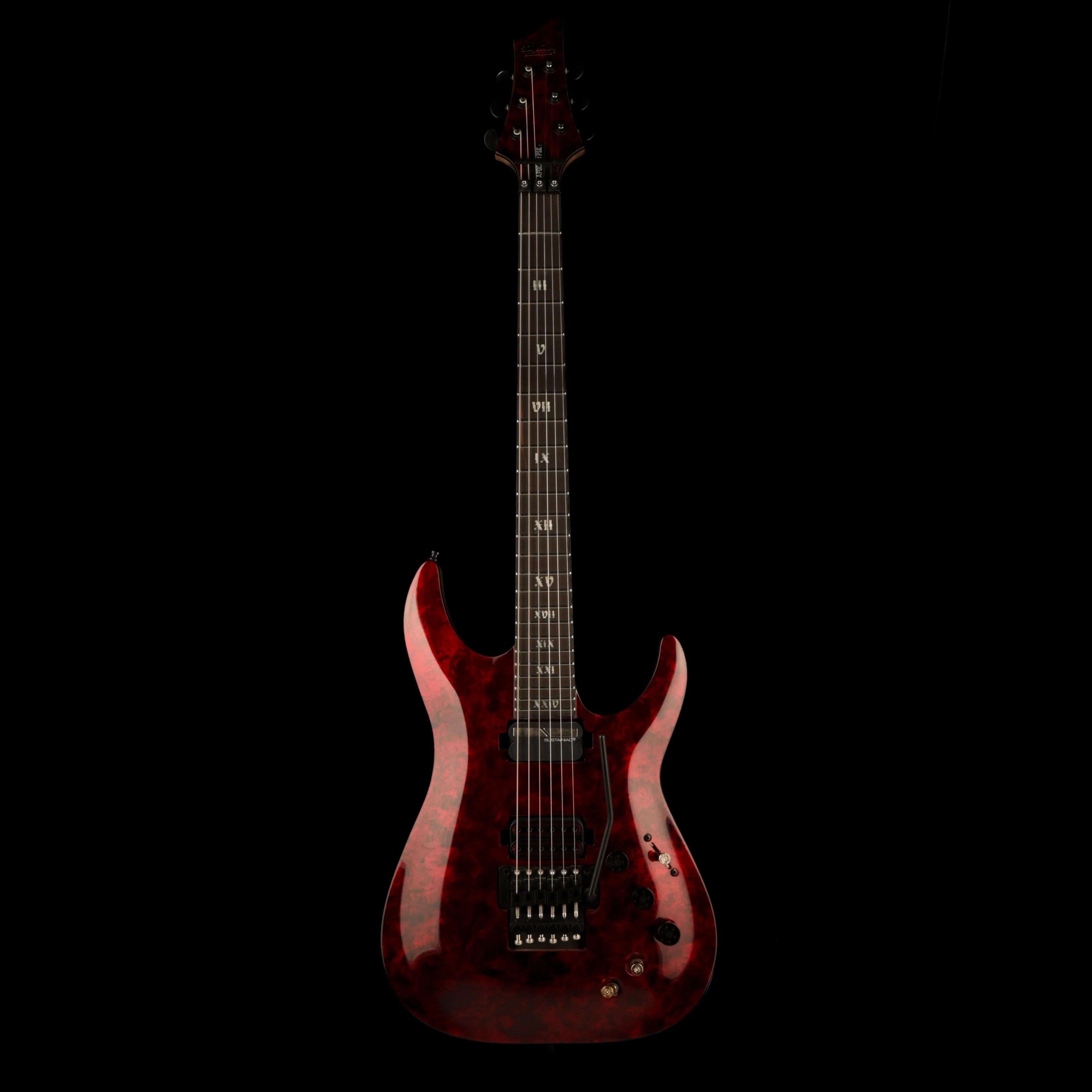 Used Schecter C-1 FR-S Sustainiac Apocalypse Rusty Gray Guitar With Gig Bag - Image 2