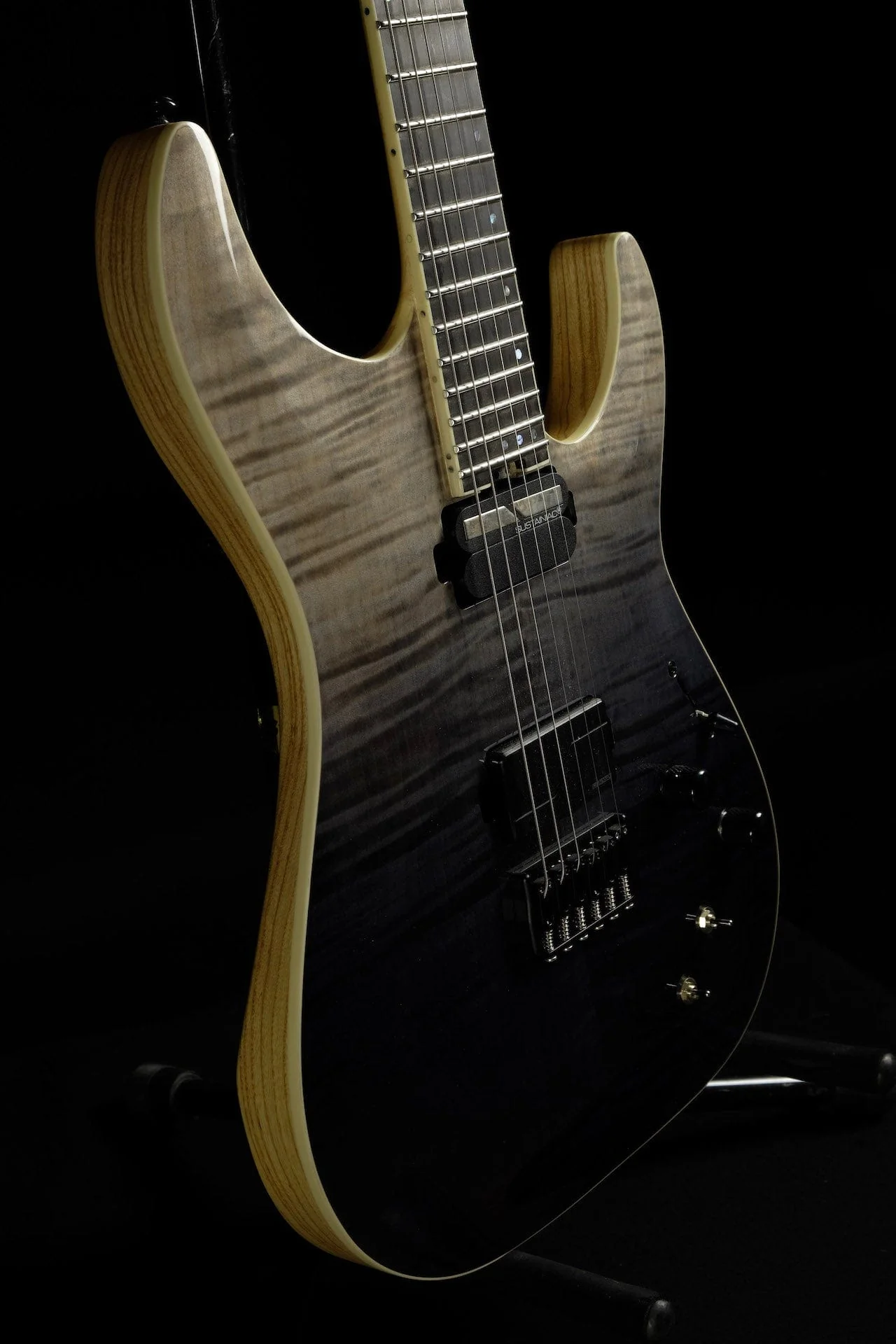 Used Schecter Prototype C-1 SLS Elite Black Fade Burst w/ OHSC - Image 6