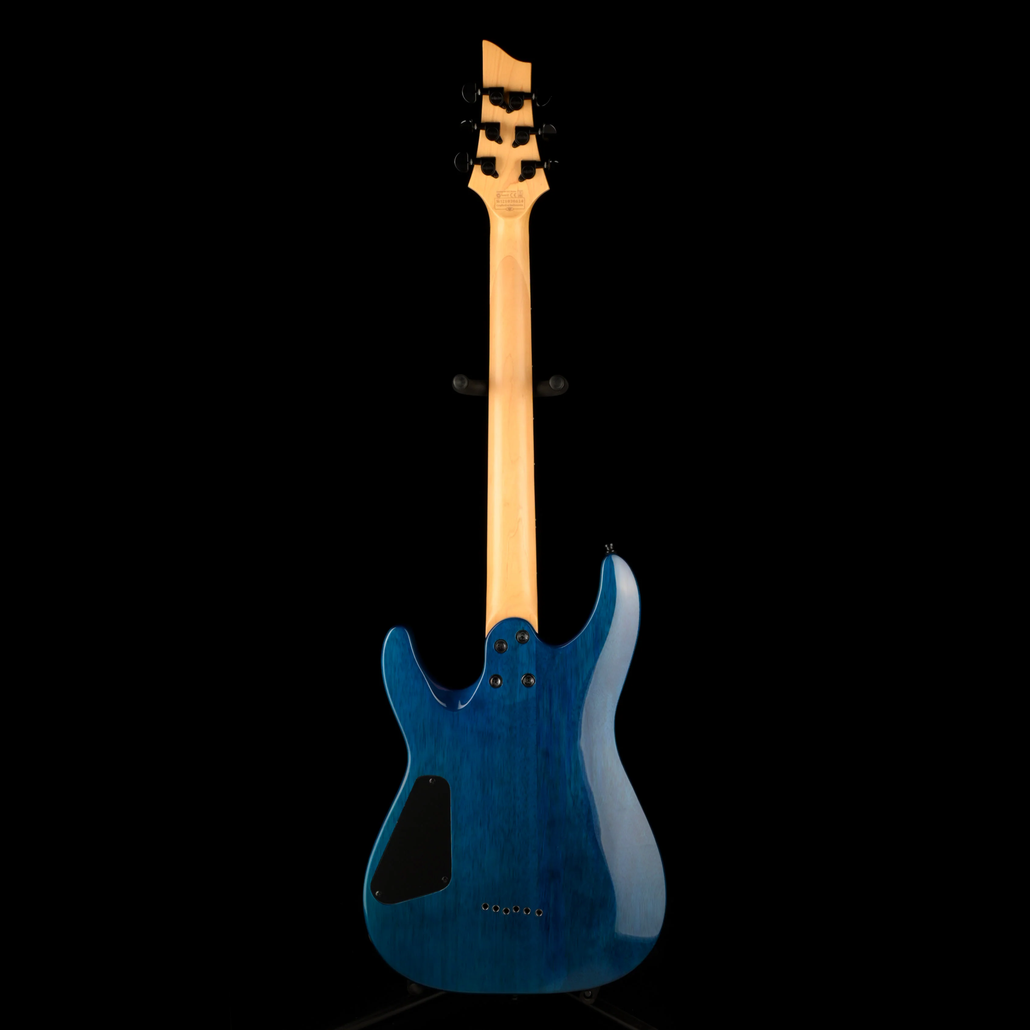 Used Schecter Elite C-6 Aqua Burst Electric Guitar With Gig Bag - Image 10
