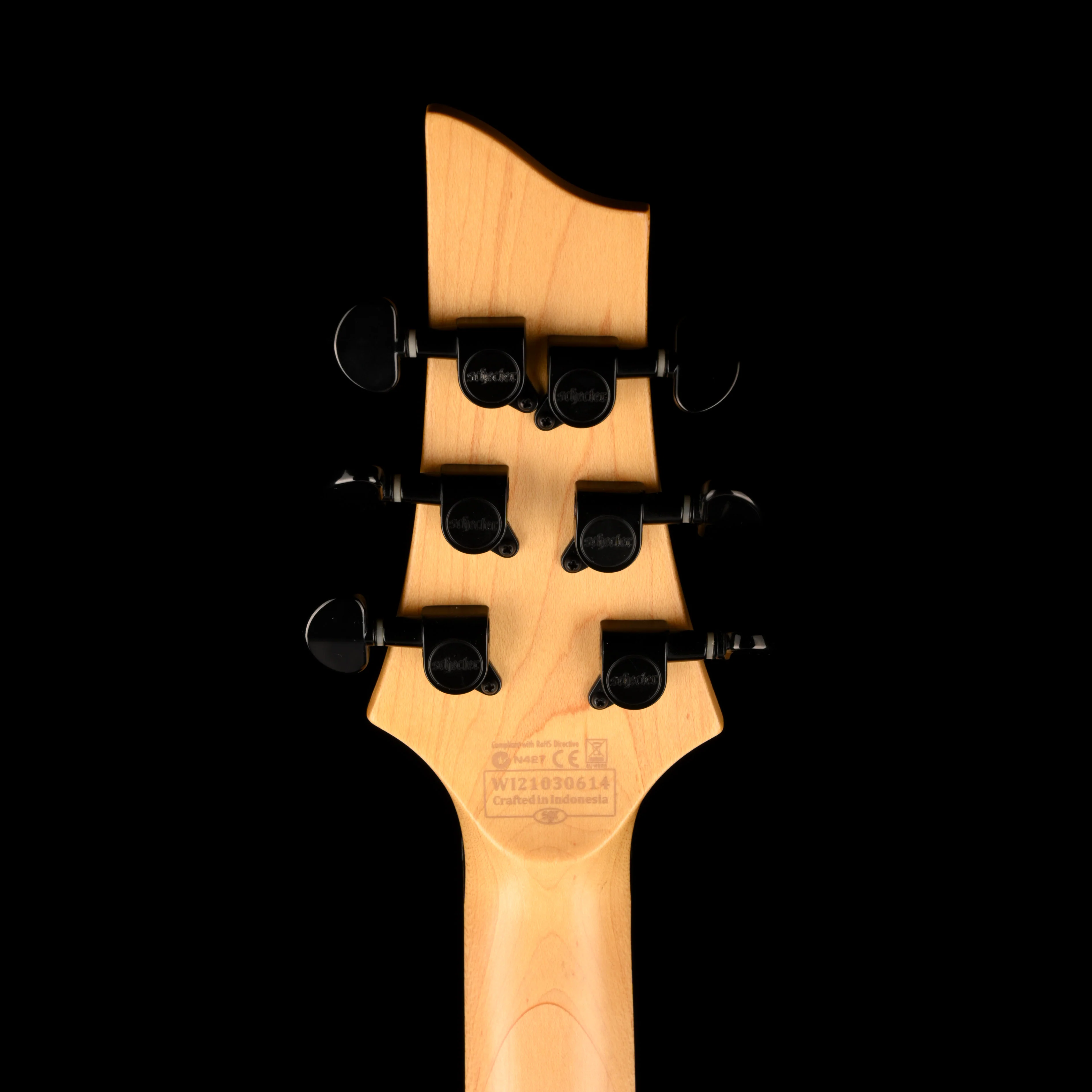 Used Schecter Elite C-6 Aqua Burst Electric Guitar With Gig Bag - Image 14