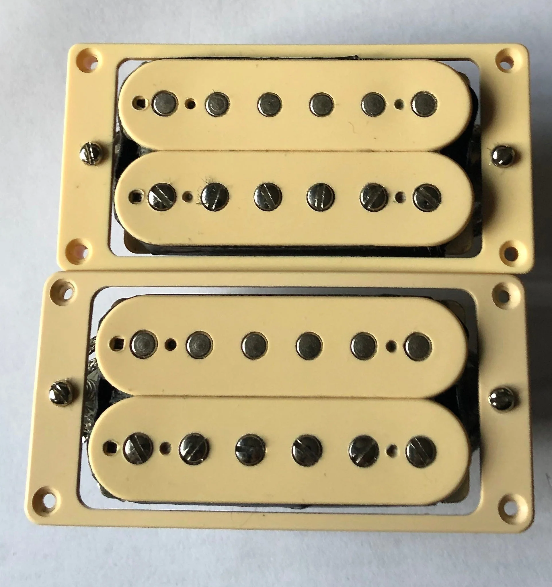Used Seymour Duncan Custom Shop Humbucker Pickups Set Double Cream - Image 2