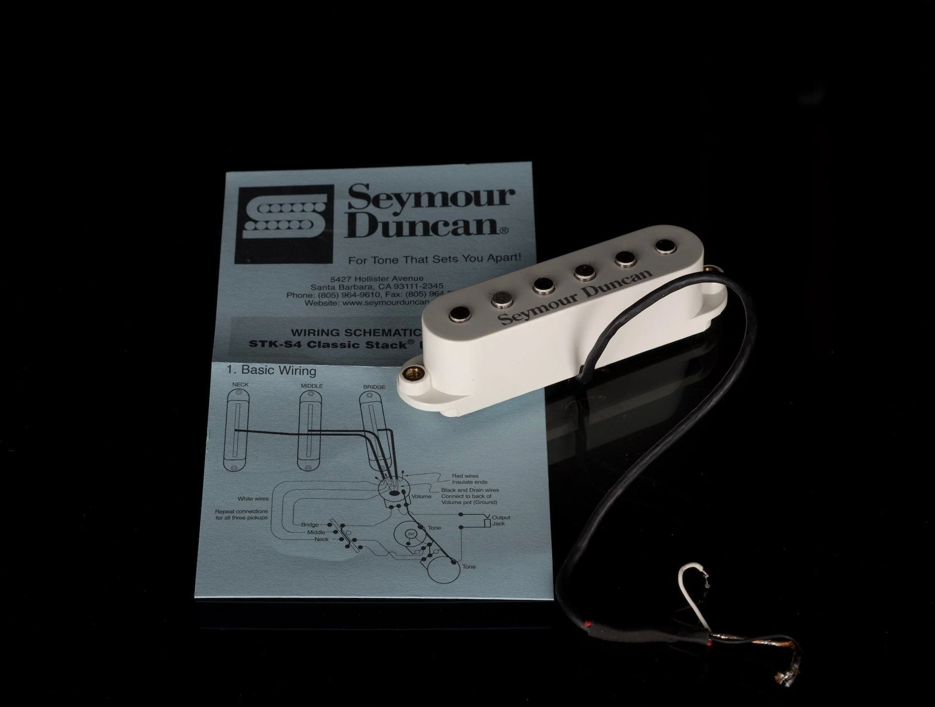Used Seymour Duncan STK-S4n Stack Plus for Strat Neck Pickup White - Image 6