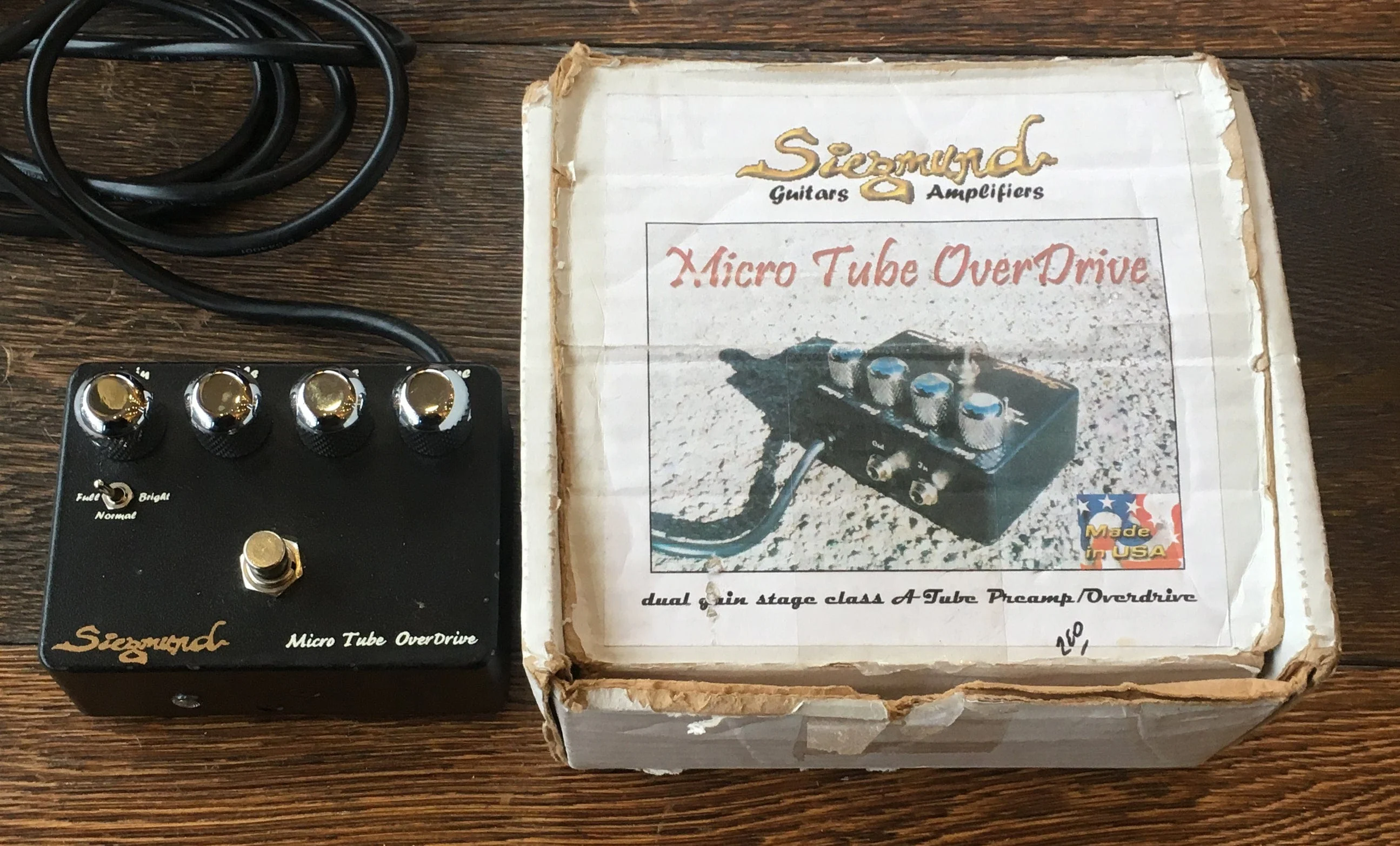 Used Siegmund Micro Tube Overdrive Guitar Effect Pedal With Box - Image 7