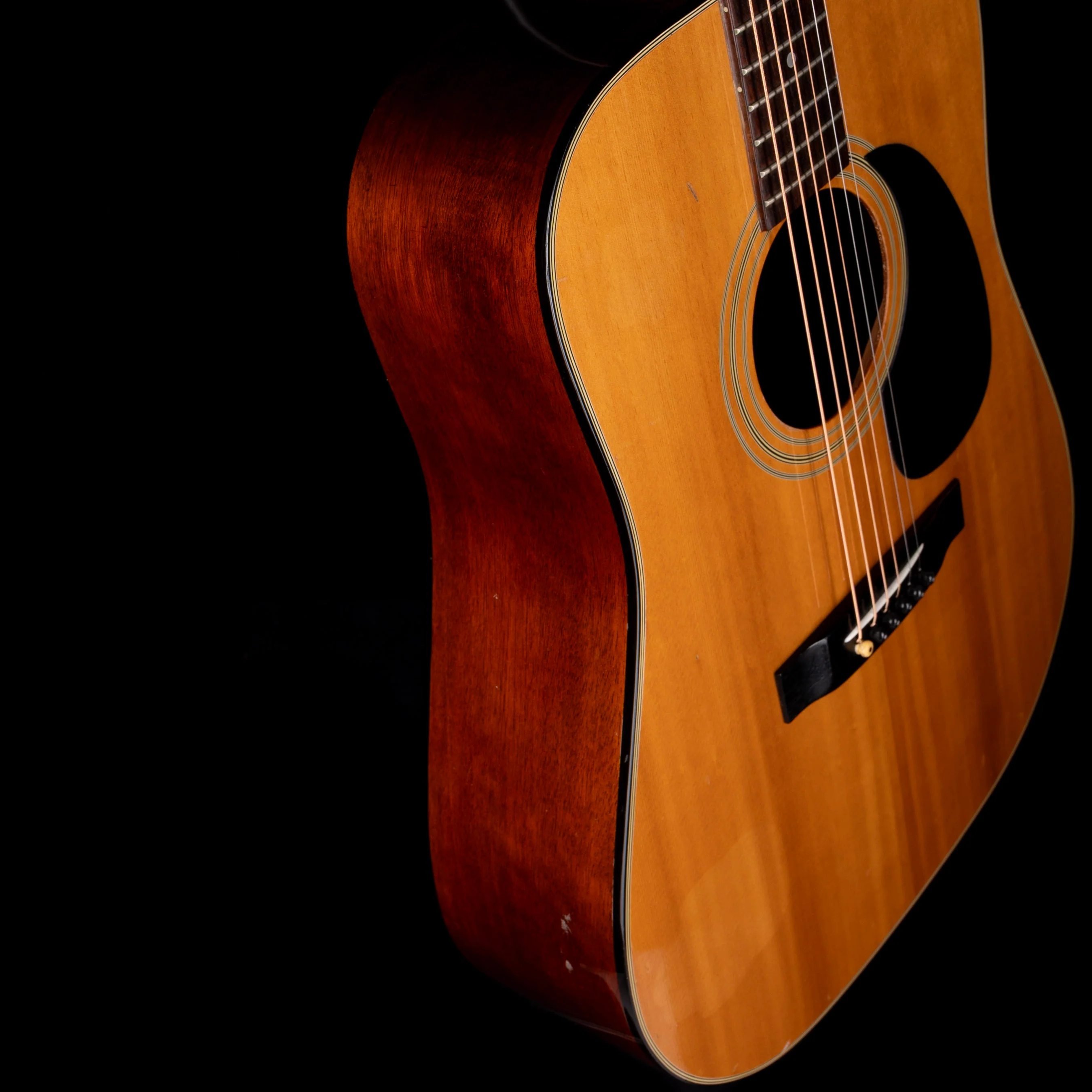 Used Sigma by Martin DM-4 Dreadnought Acoustic Natural With Gig Bag - Image 5