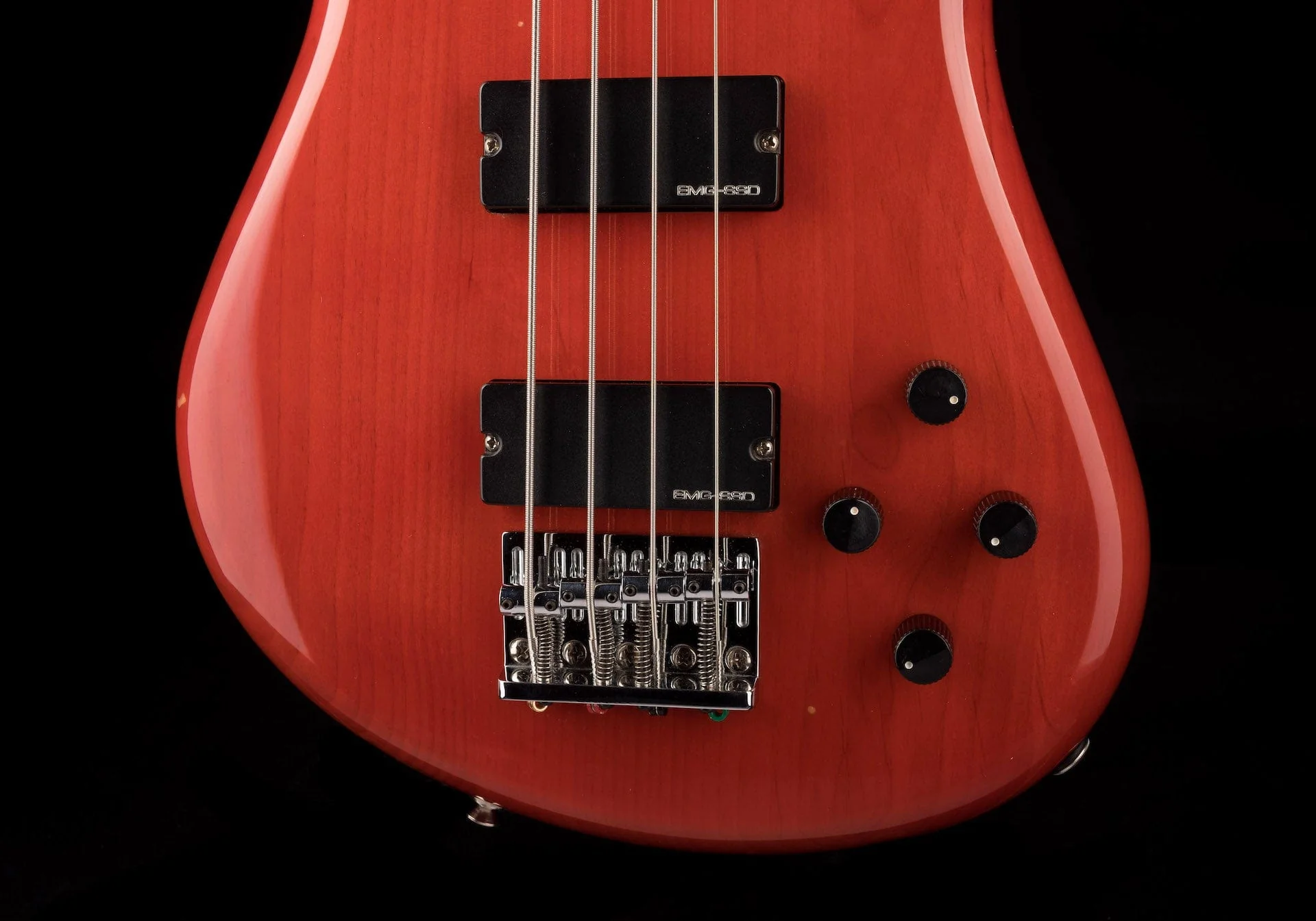 Used Spector NS-2002B Bass Trans Red with Gig Bag - Image 5