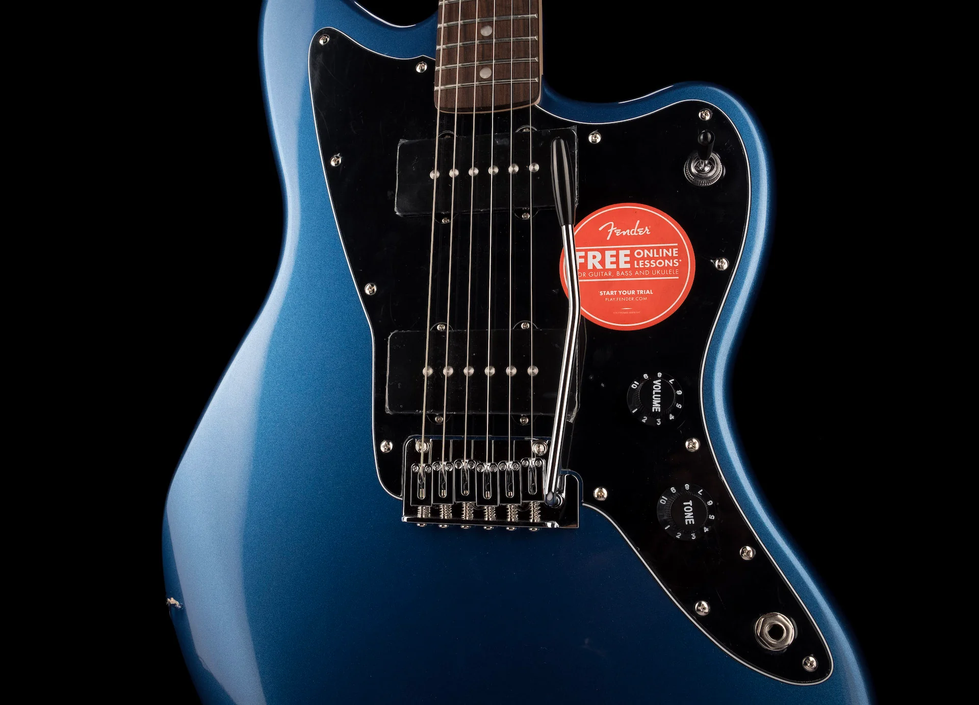 Used Squier Affinity Jazzmaster Lake Placid Blue - Image 6
