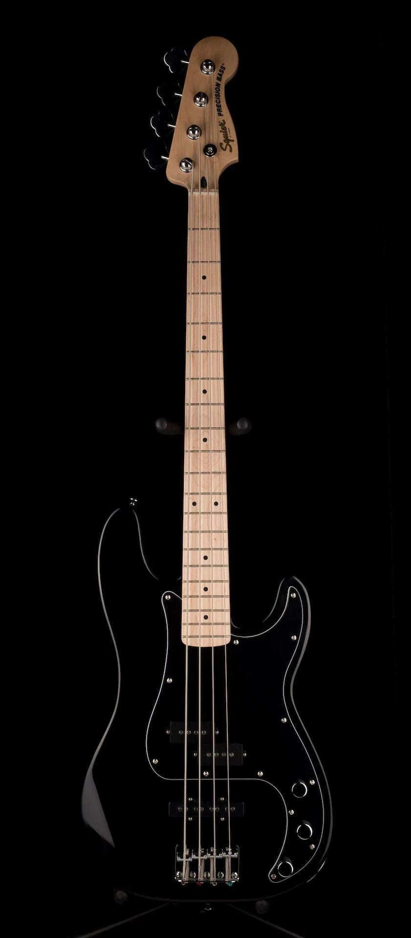 Used Squier Affinity PJ Bass Black with Gig Bag - Image 2
