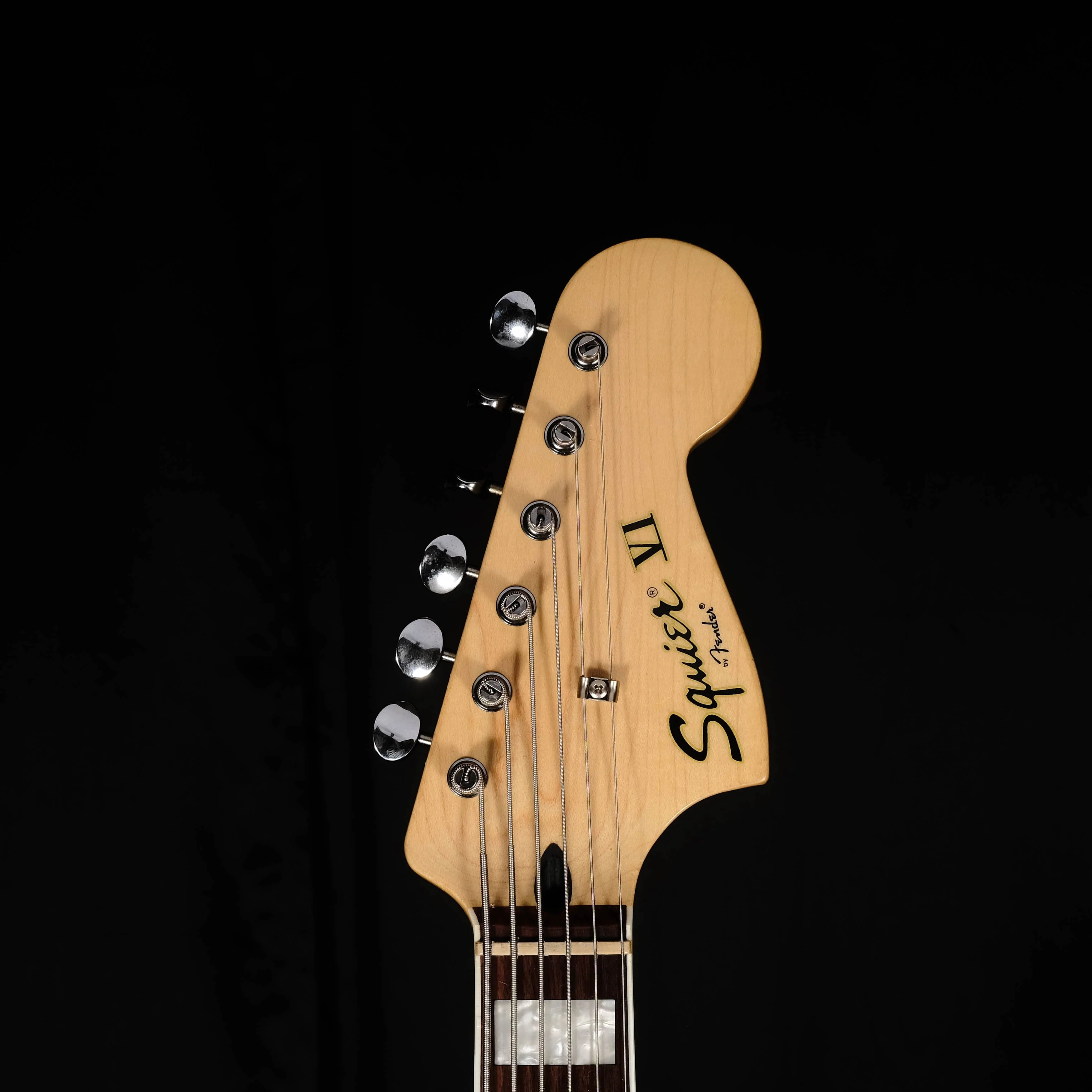 Used Fender Squier Vintage Modified Bass VI - 3-color Sunburst w/ Bag - Image 9