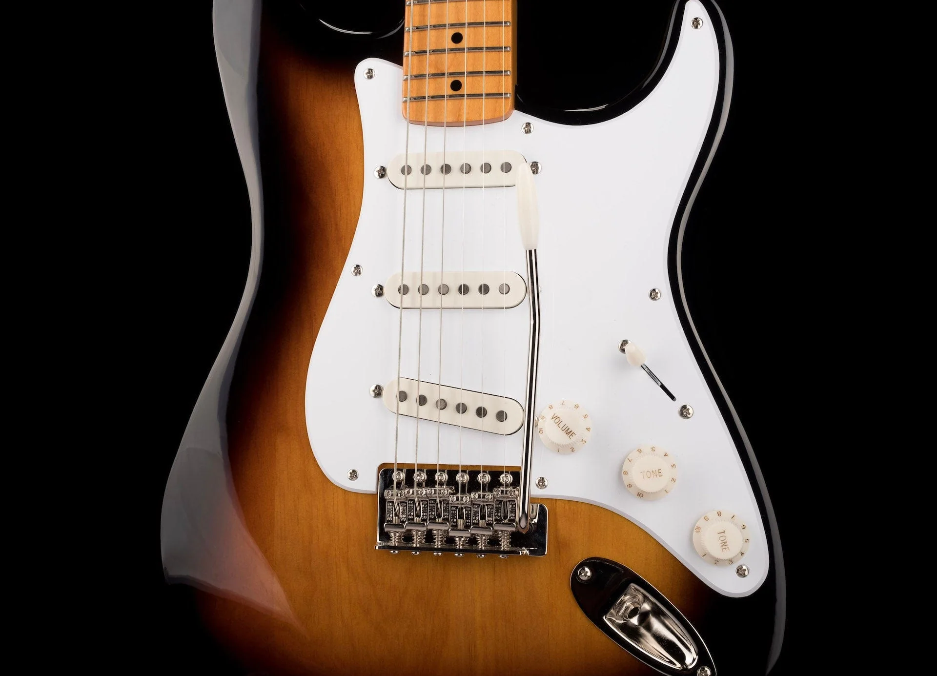 Used Squier Classic Vibe 50's Stratocaster 2-Tone Sunburst Electric Guitar - Image 6