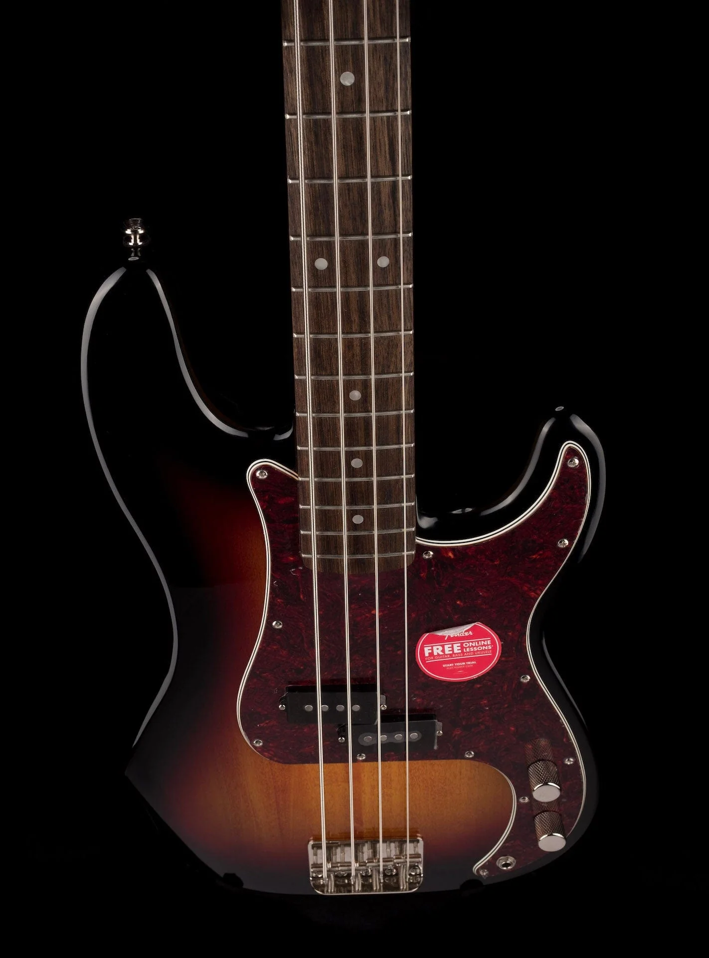 Used Squier Classic Vibe '60s Precision Bass 3-Tone Sunburst with Gig Bag - Image 4