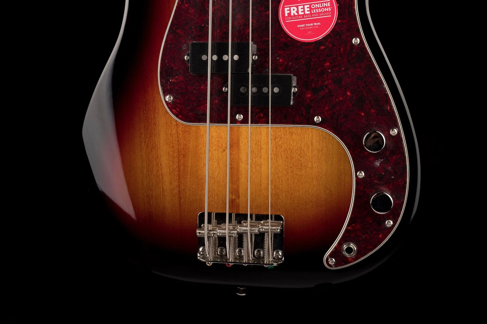 Used Squier Classic Vibe '60s Precision Bass 3-Tone Sunburst with Gig Bag - Image 5