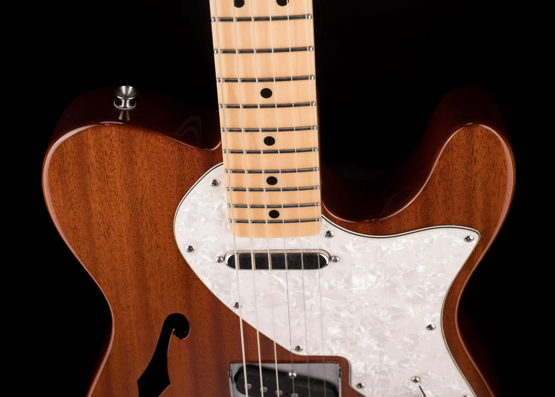 Used Squier Classic Vibe Telecaster Thinline Natural With Case - Image 3