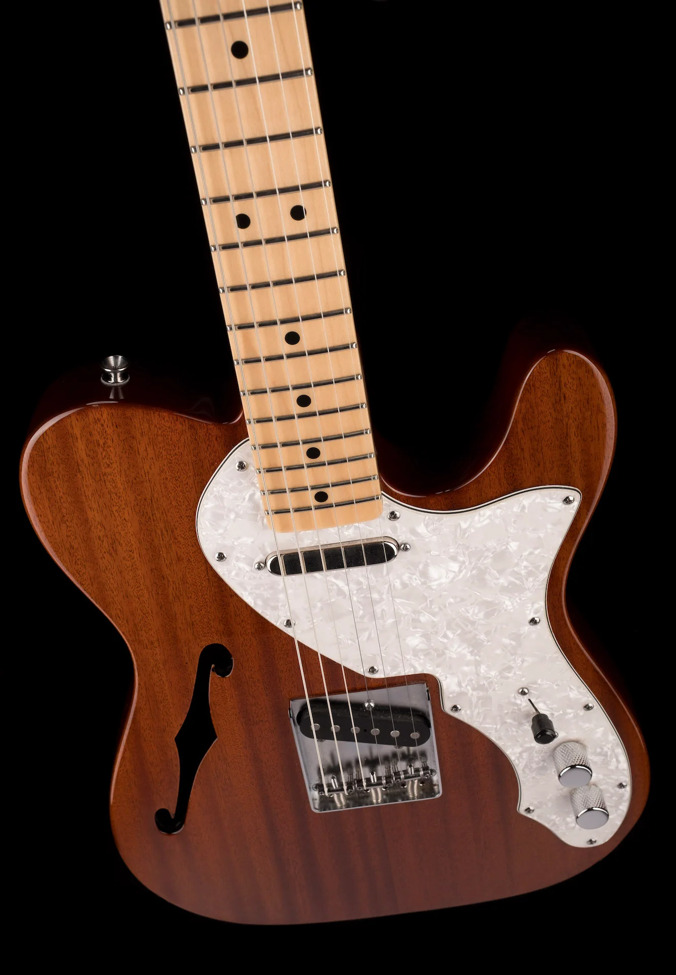 Used Squier Classic Vibe Telecaster Thinline Natural With Case - Image 4