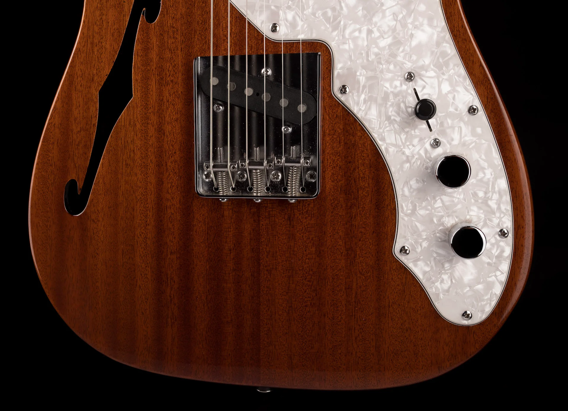 Used Squier Classic Vibe Telecaster Thinline Natural With Case - Image 5