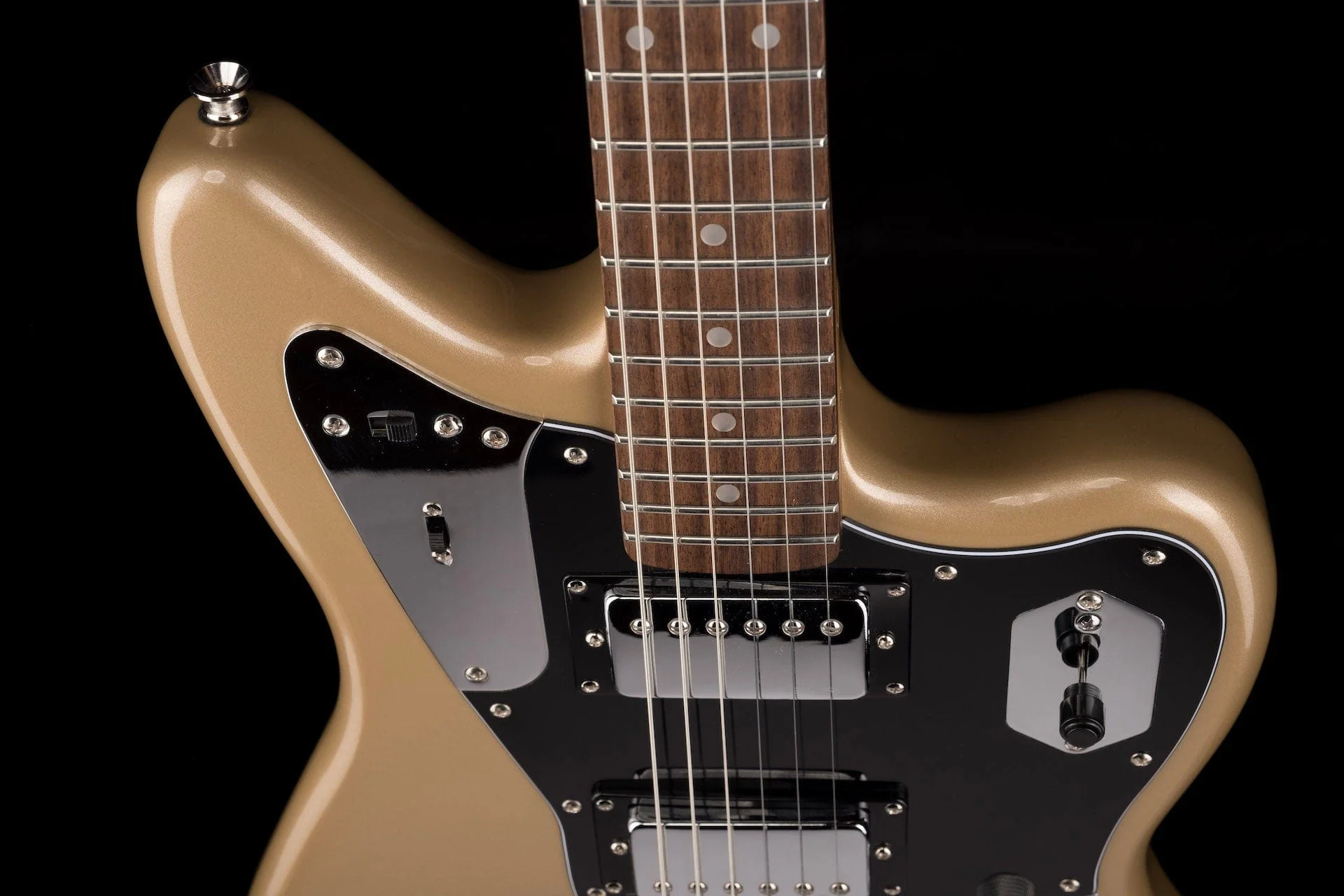 Used Squier Contemporary Jaguar HH ST Shoreline Gold with Gig Bag - Image 3