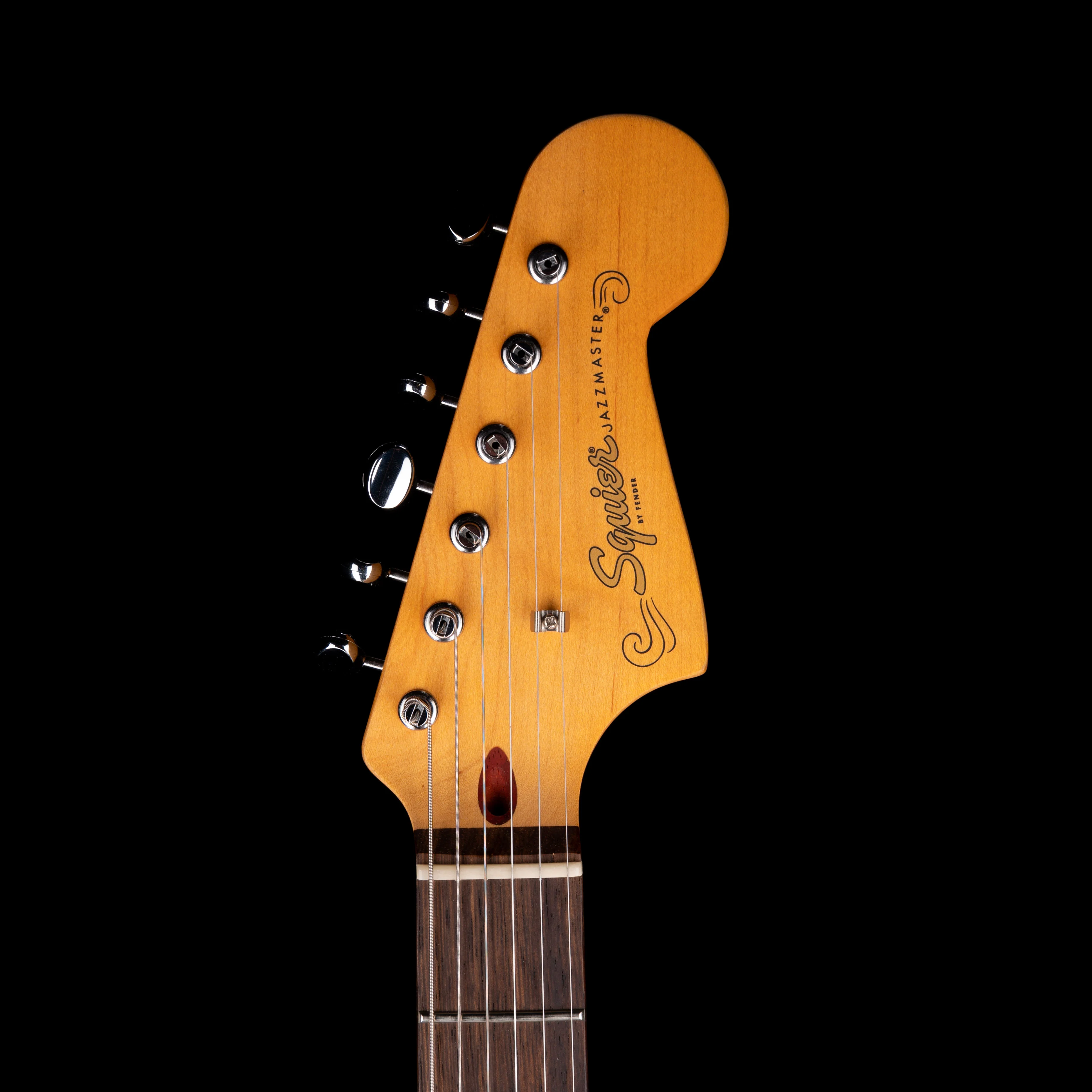 Used Squier J Mascis Jazzmaster Vintage White Electric Guitar With Upgrades And Gig Bag - Image 12