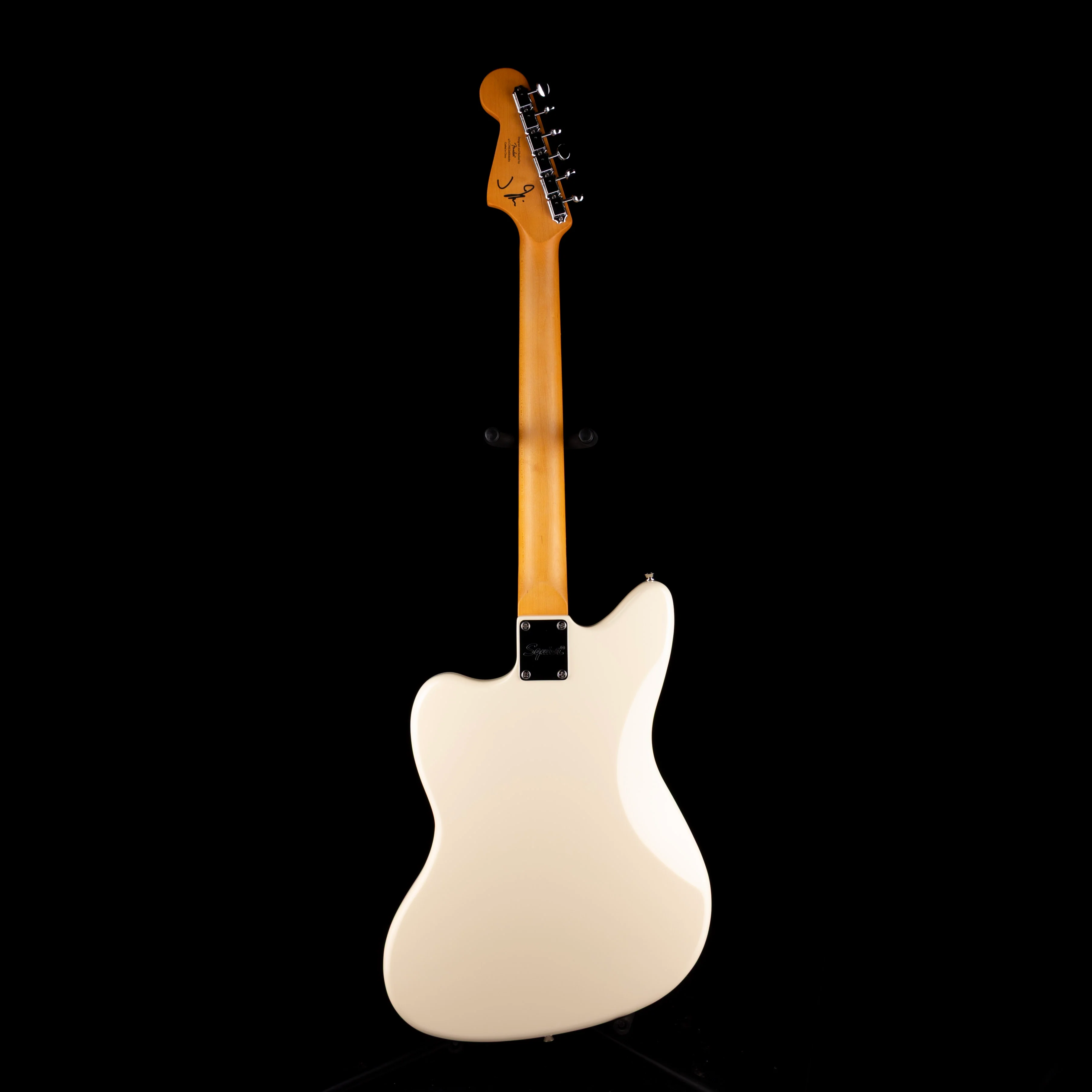 Used Squier J Mascis Jazzmaster Vintage White Electric Guitar With Upgrades And Gig Bag - Image 9
