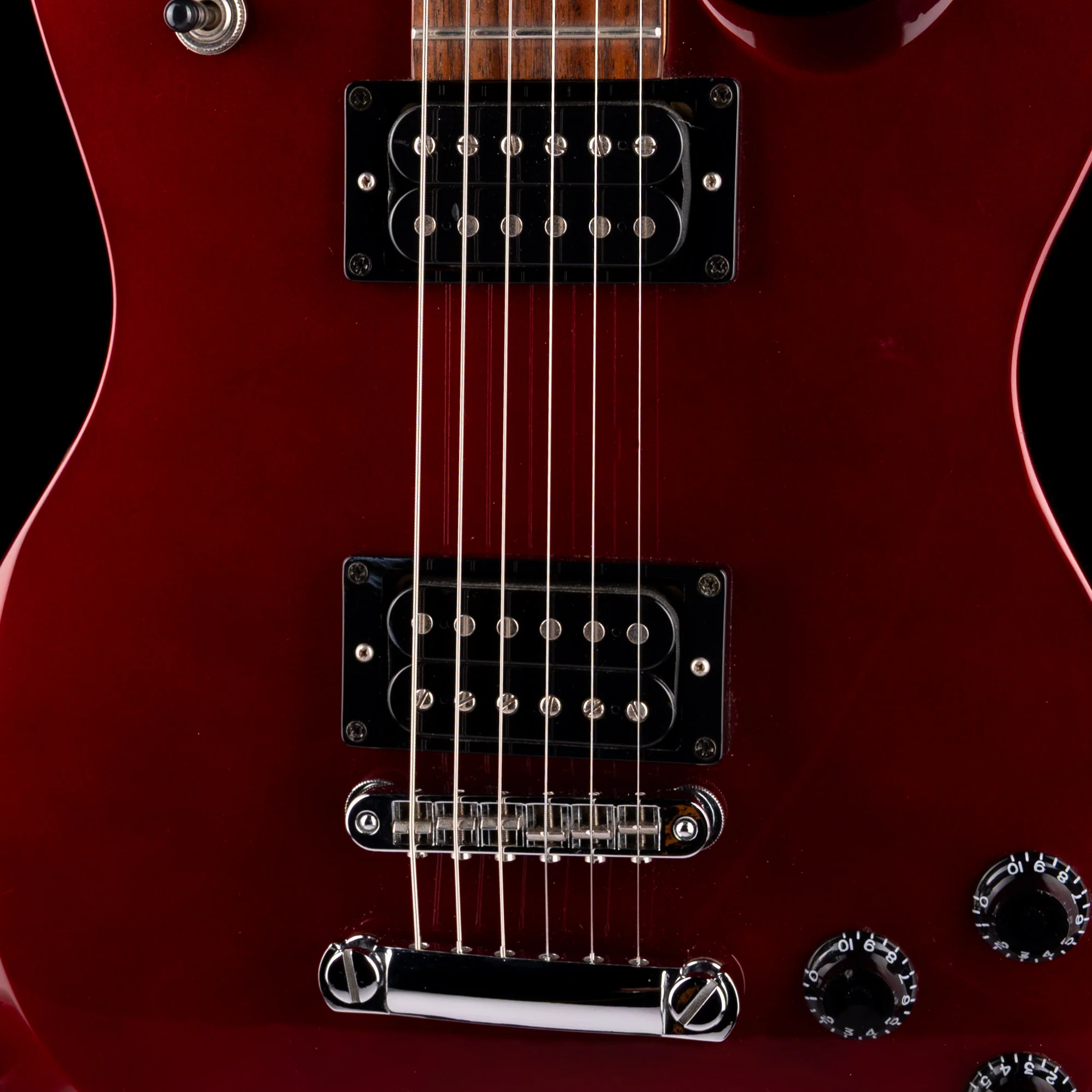 Used Squier M-80 Red Electric Guitar - Image 4