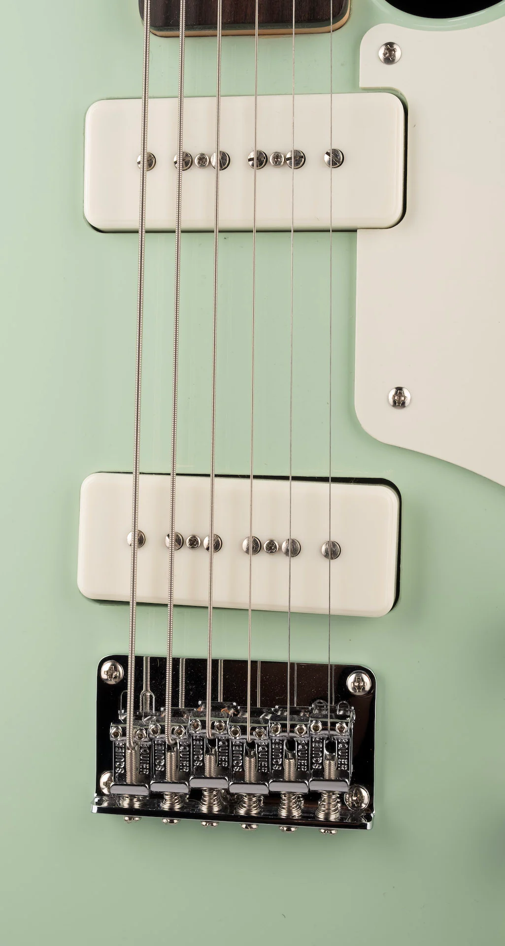 Used Squier Paranormal Baritone Cabronita Telecaster Surf Green - Image 7