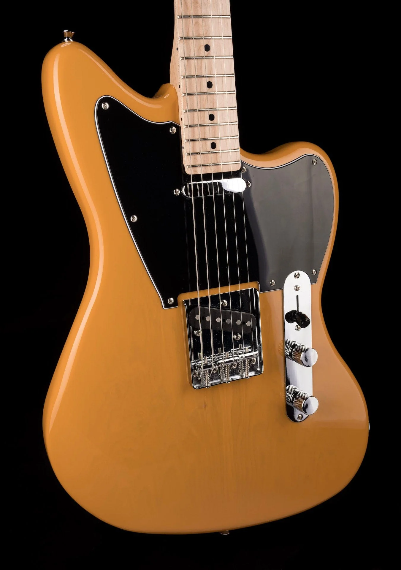 Used Squier Paranormal Offset Telecaster Black Pickguard Butterscotch Blonde - Image 10