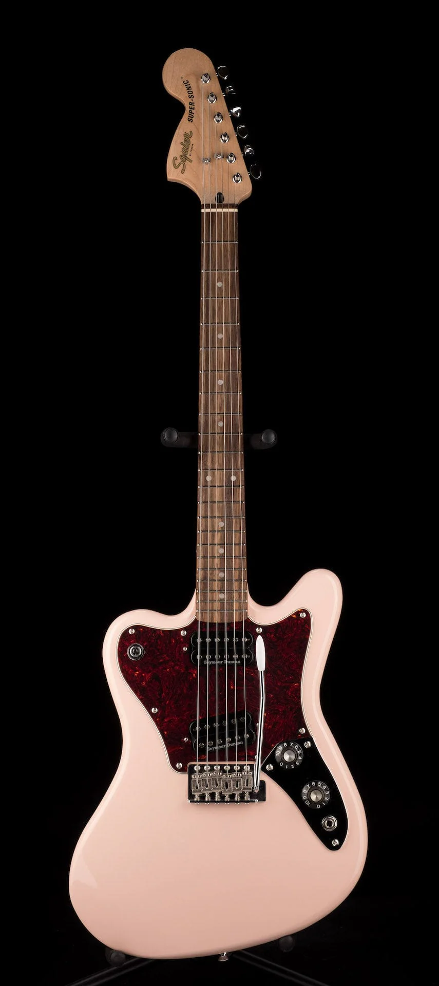 Used Squier Paranormal Super-Sonic Shell Pink with Gig Bag - Image 2